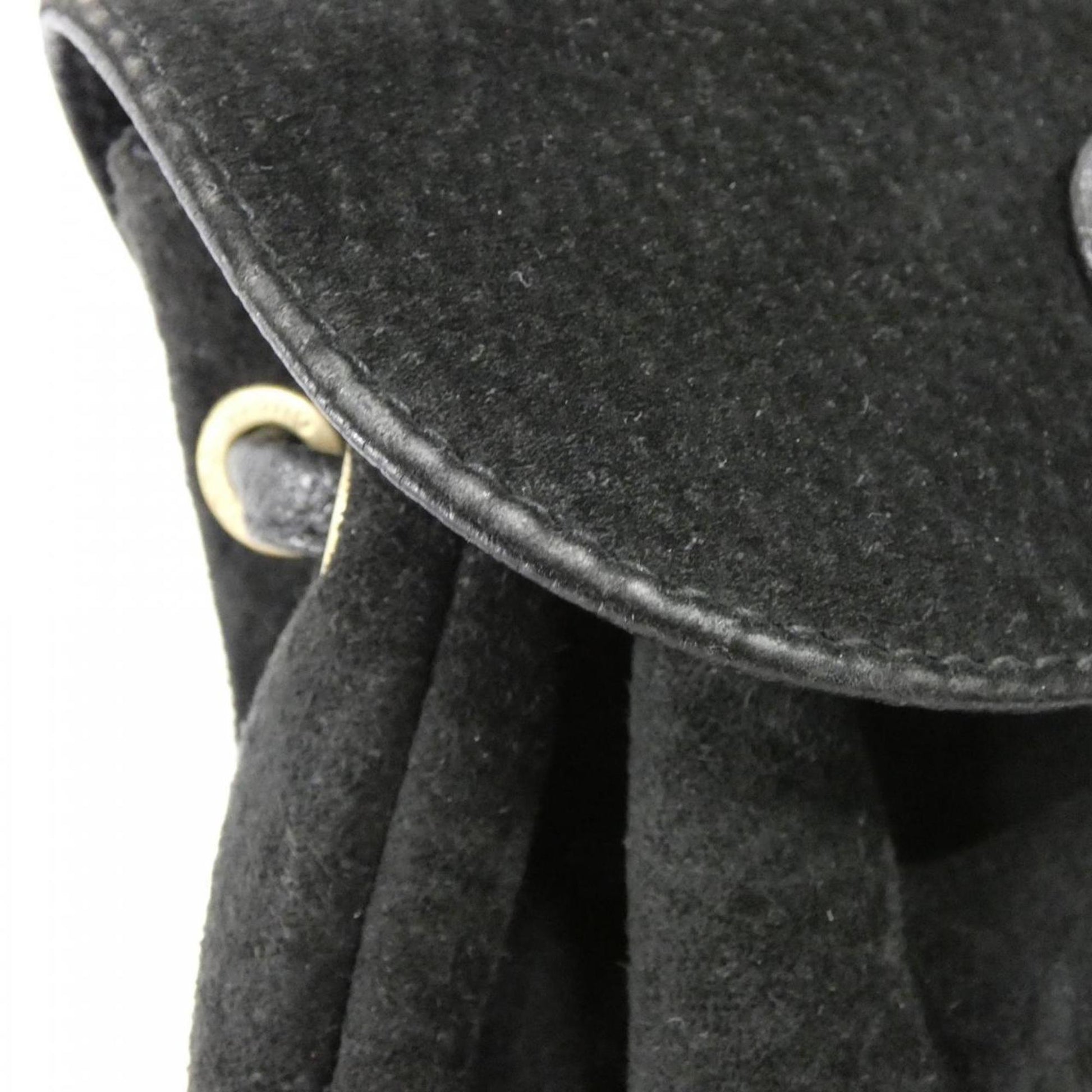 Gucci Black Suede Leather Backpack