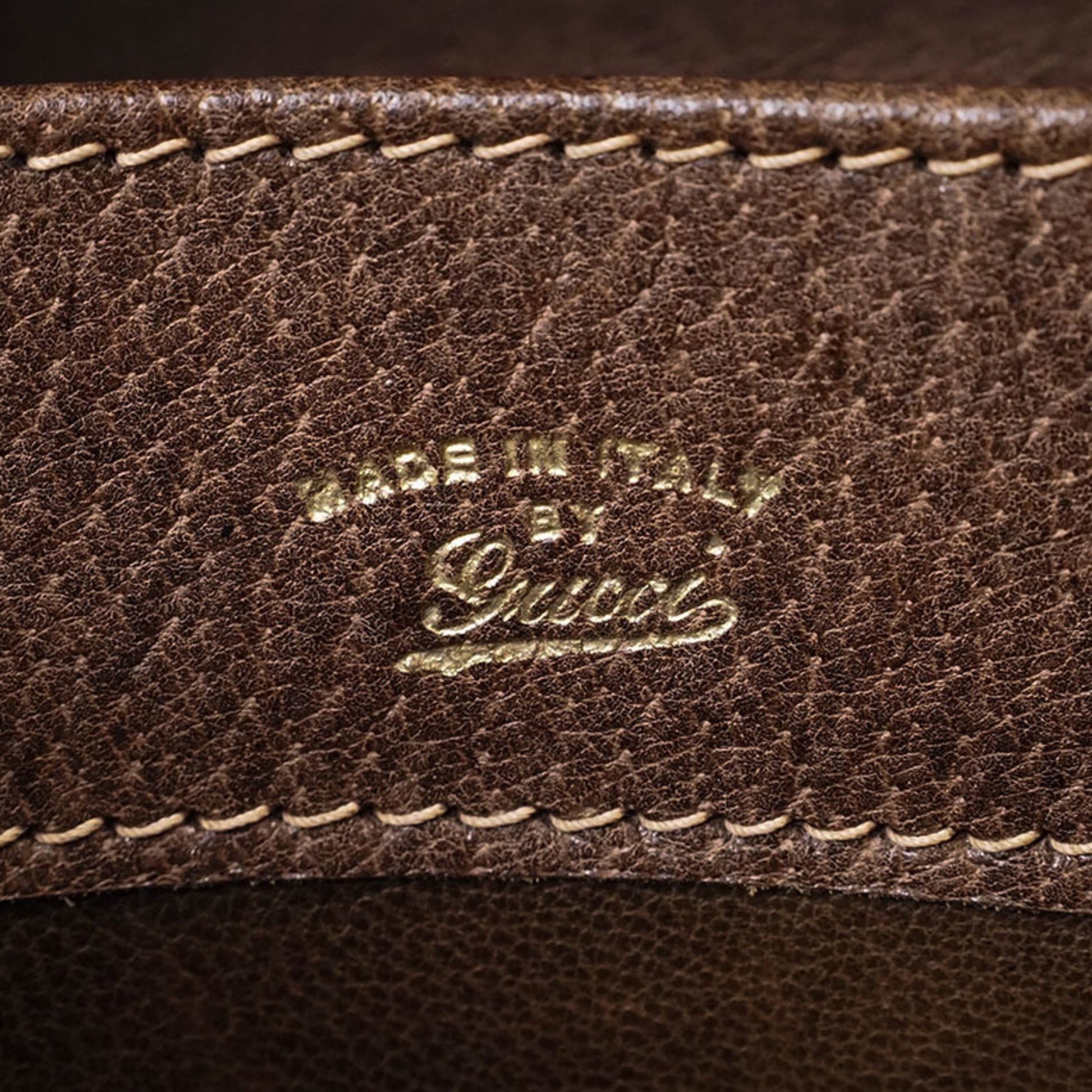 Gucci Brown Leather Shoulder Bag