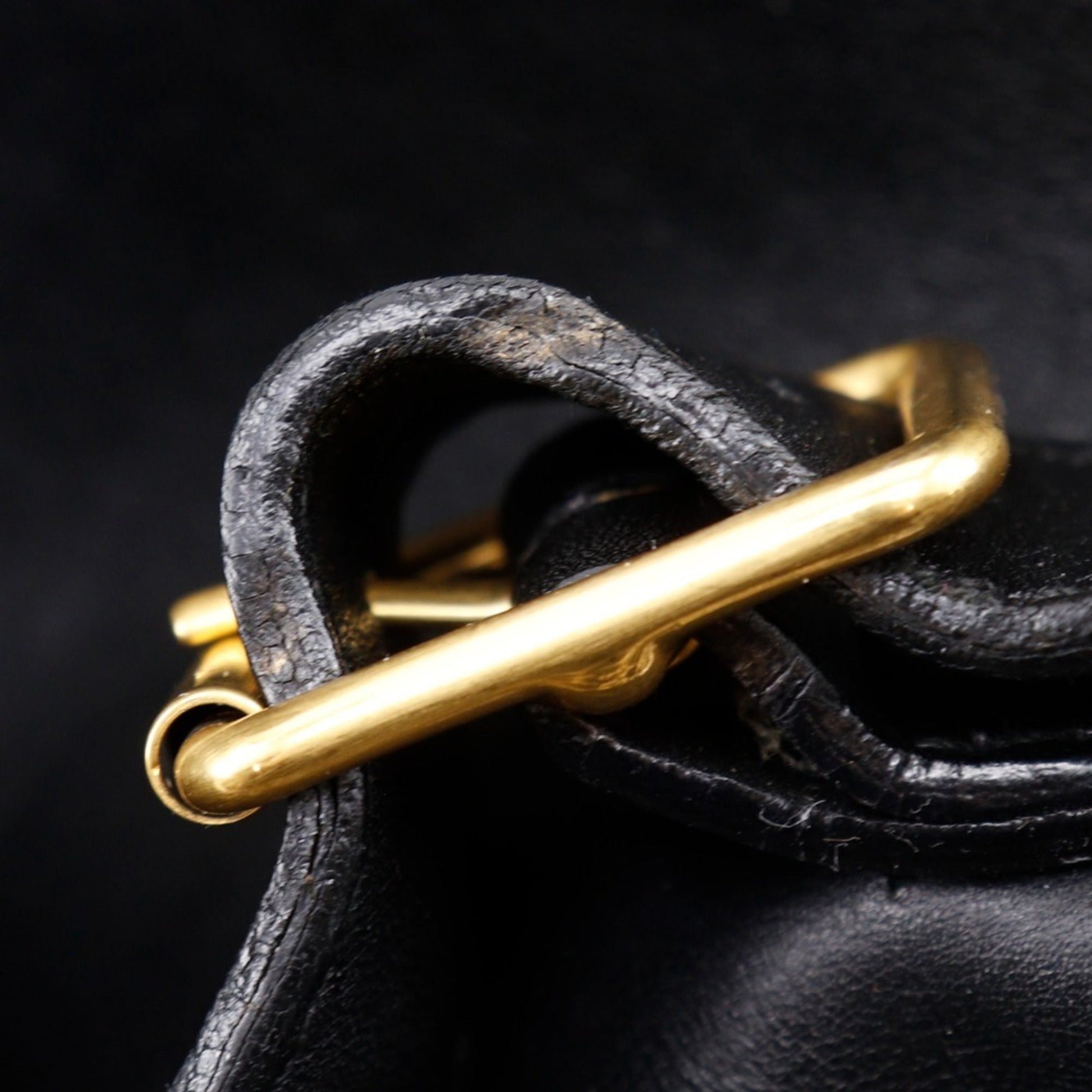 Gucci Black Leather Backpack