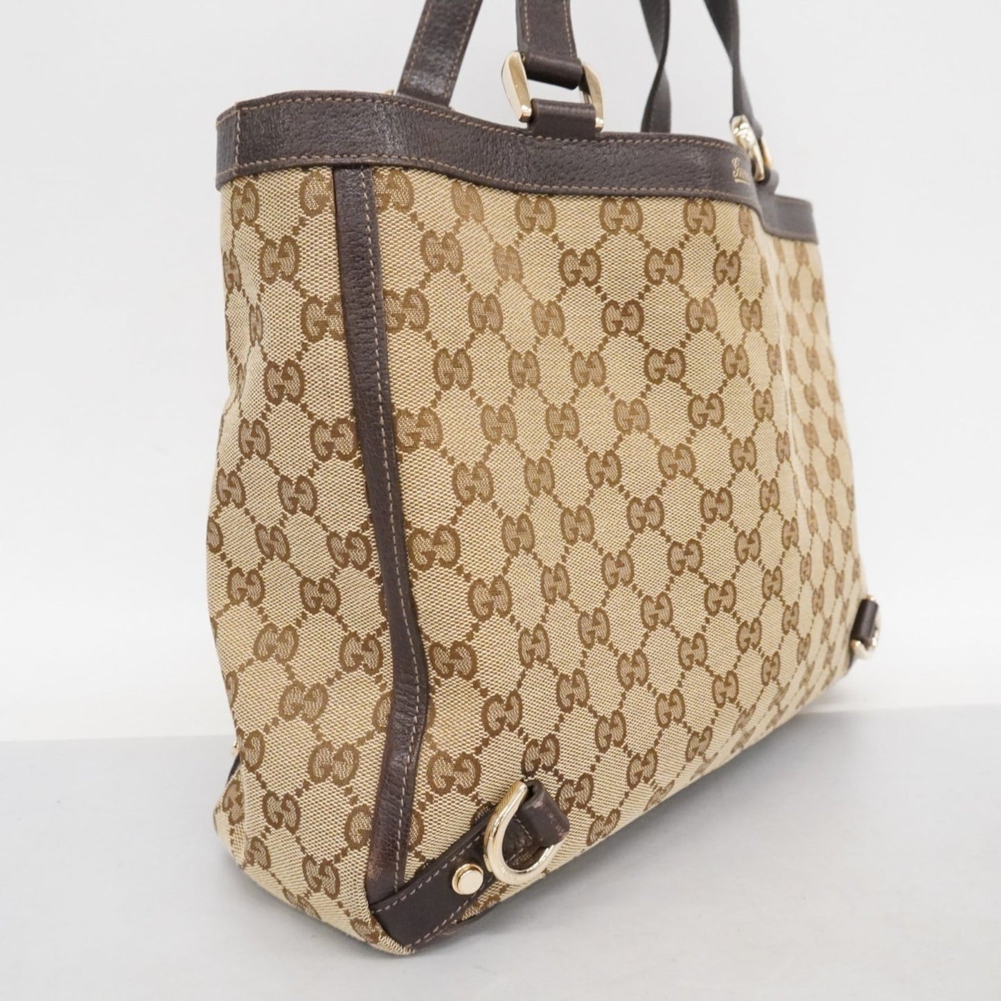 Gucci Brown Canvas Tote Bag
