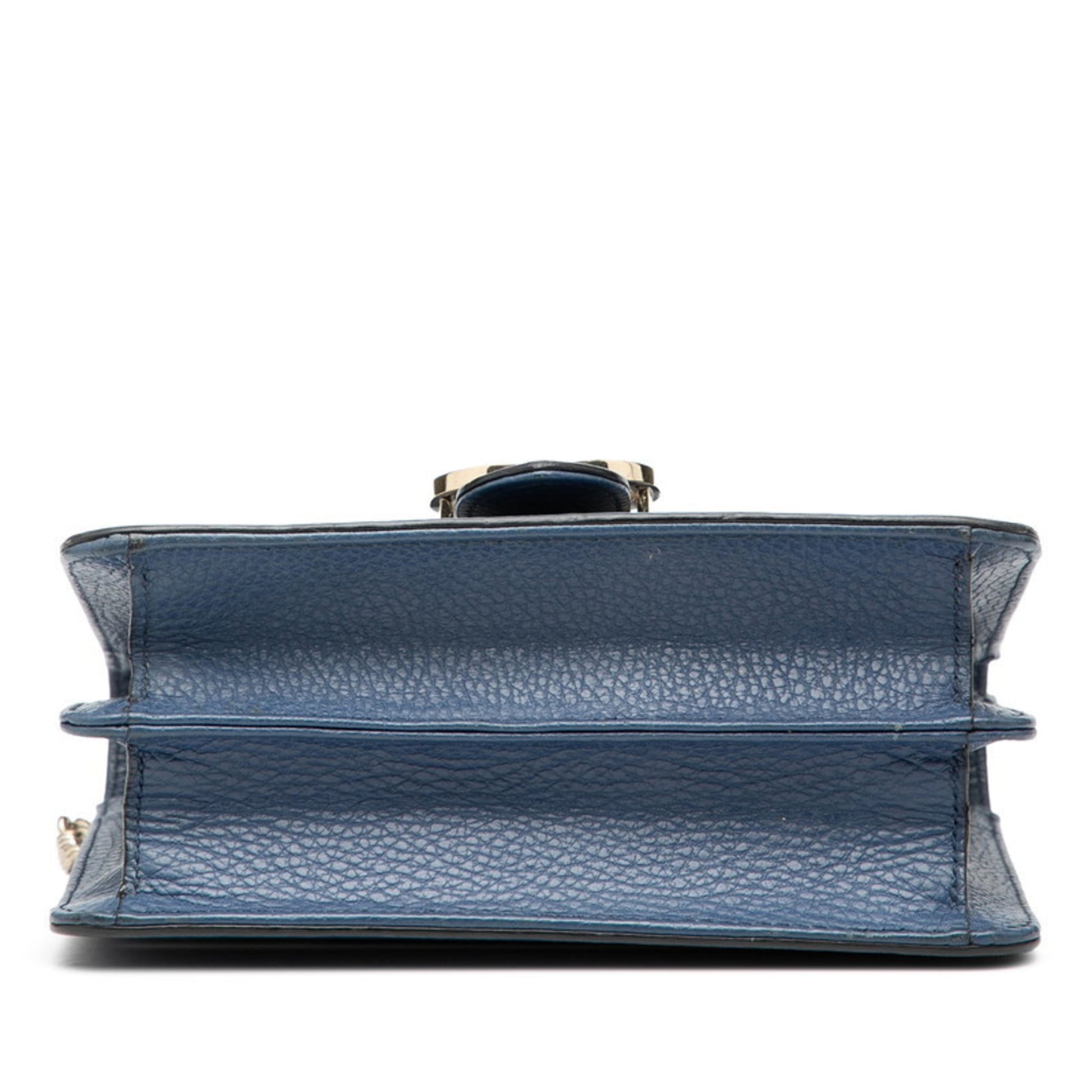 Gucci Blue Leather Shoulder Bag