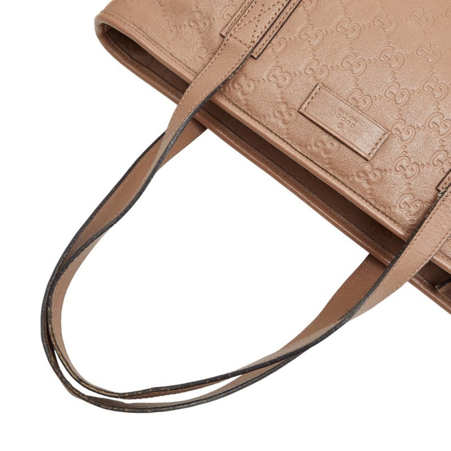 Gucci Beige Leather Handbag Tote Bag
