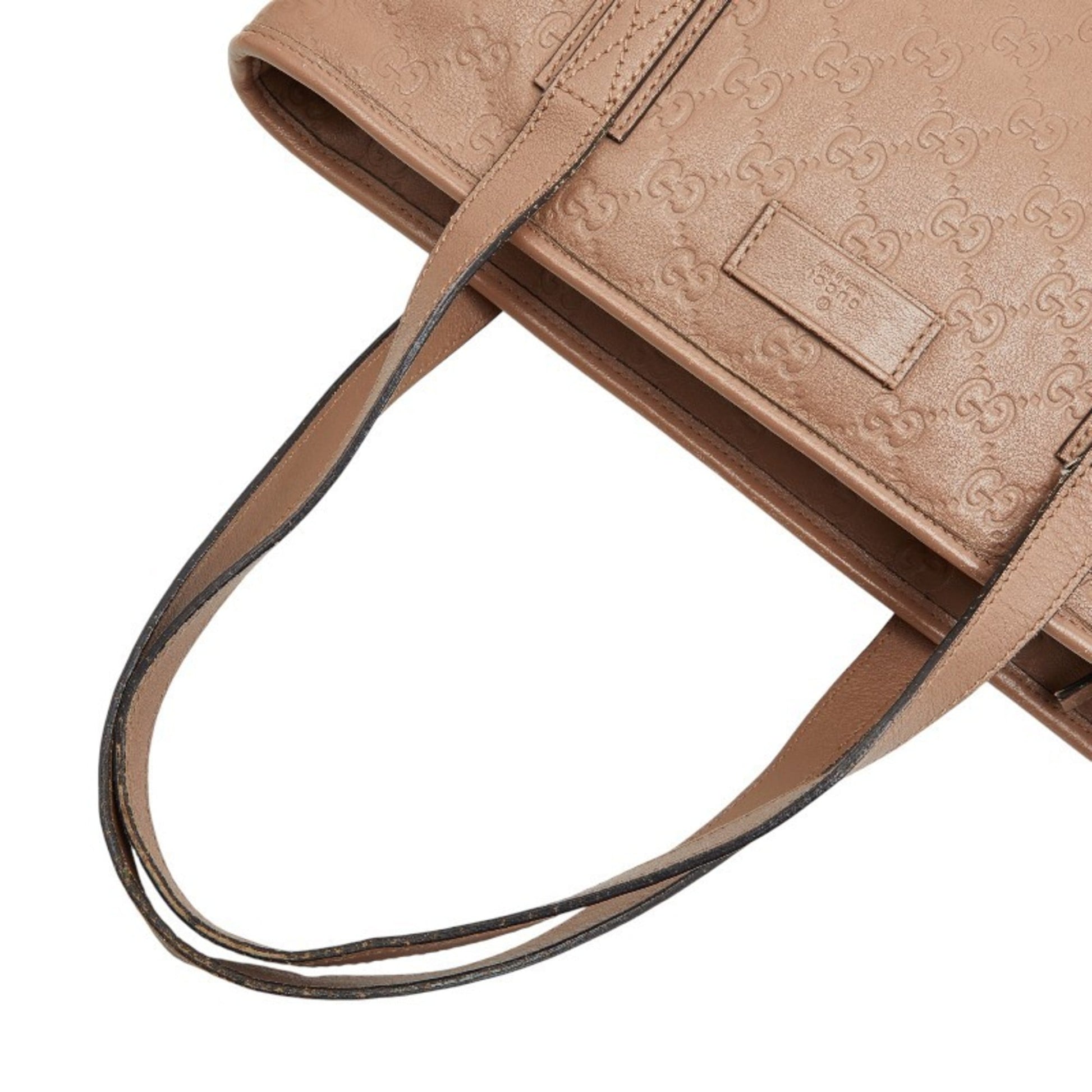 Gucci Beige Leather Handbag Tote Bag