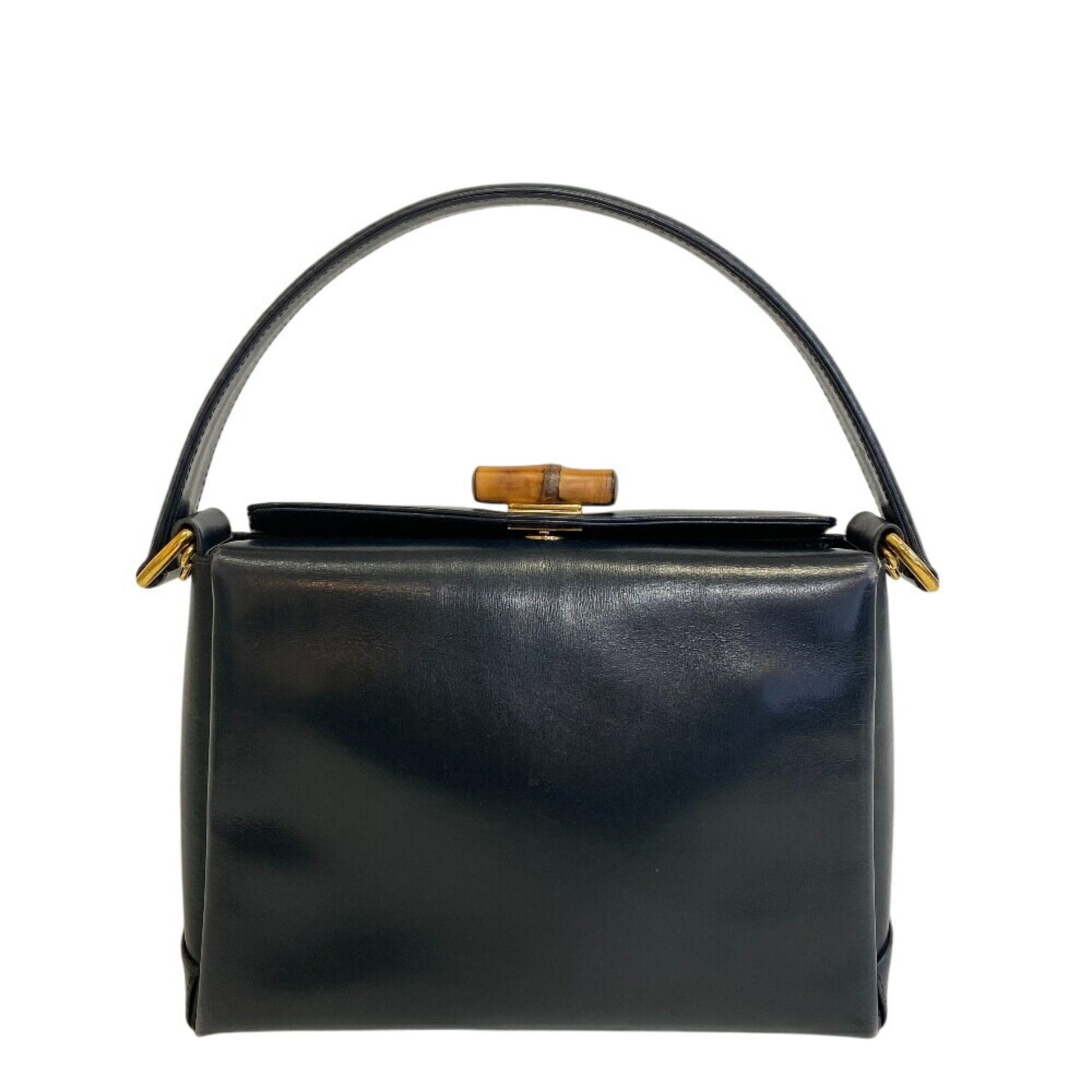 Gucci Black Red Color Leather Handbag