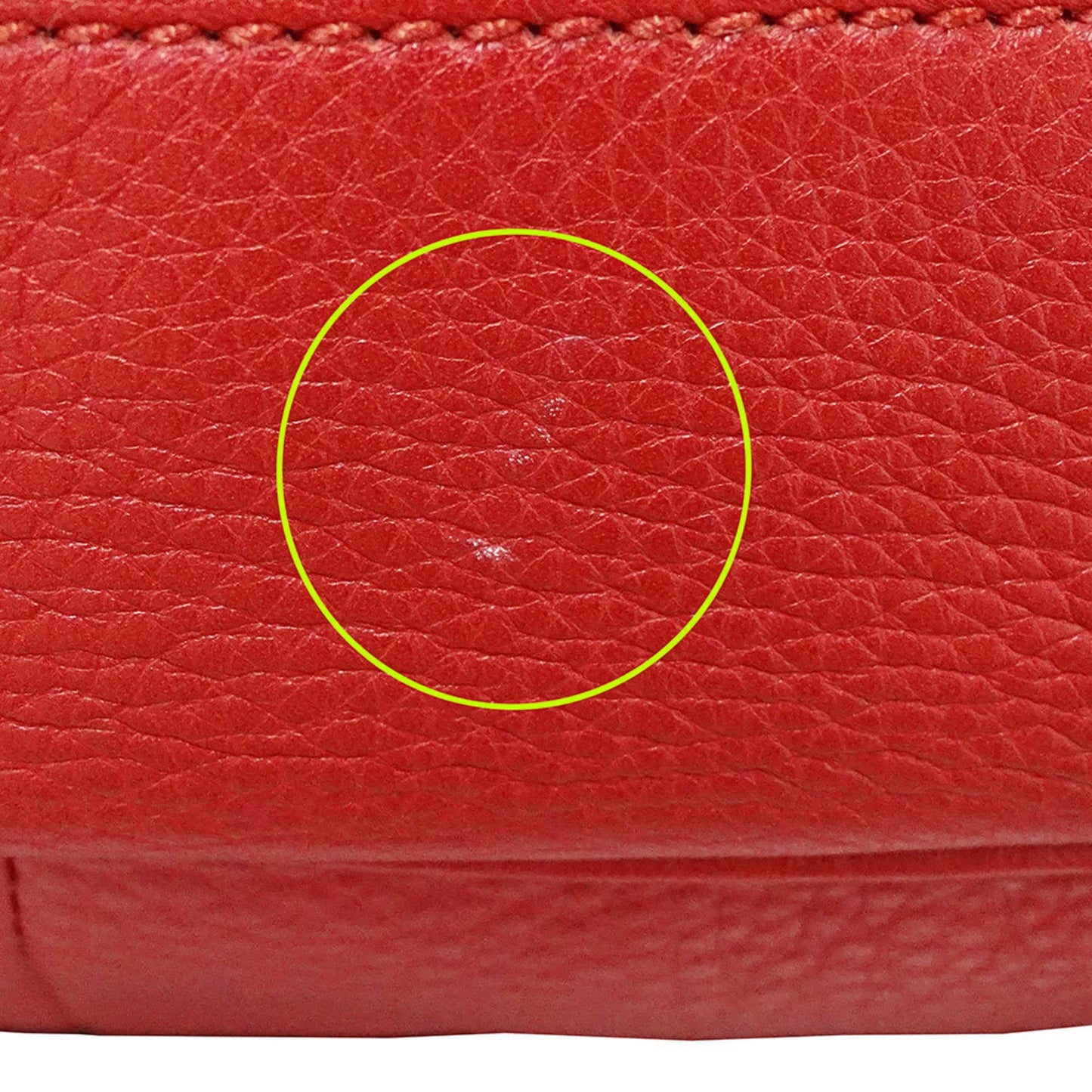 Gucci Red Color Leather Handbag Shoulder Bag