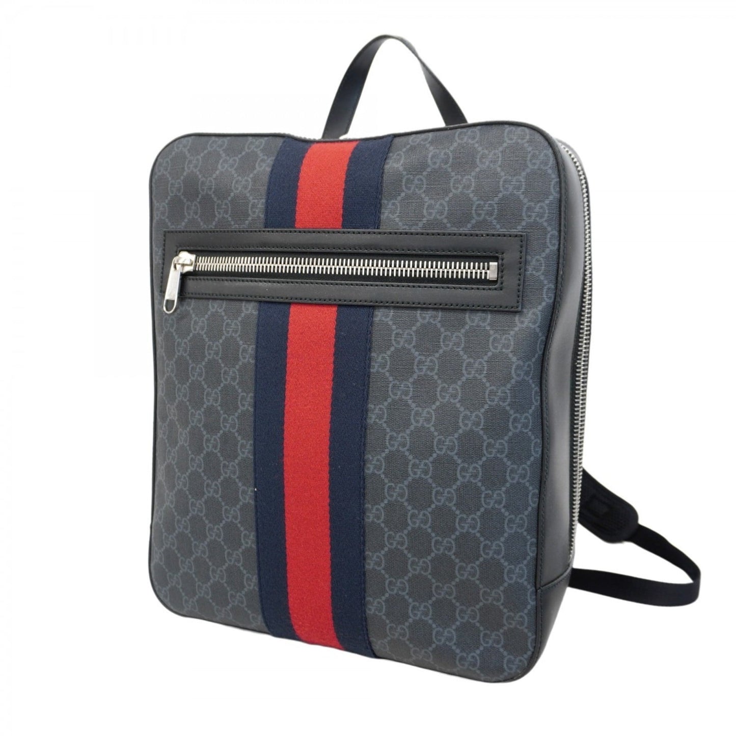 Gucci Black Gray Pvc Backpack