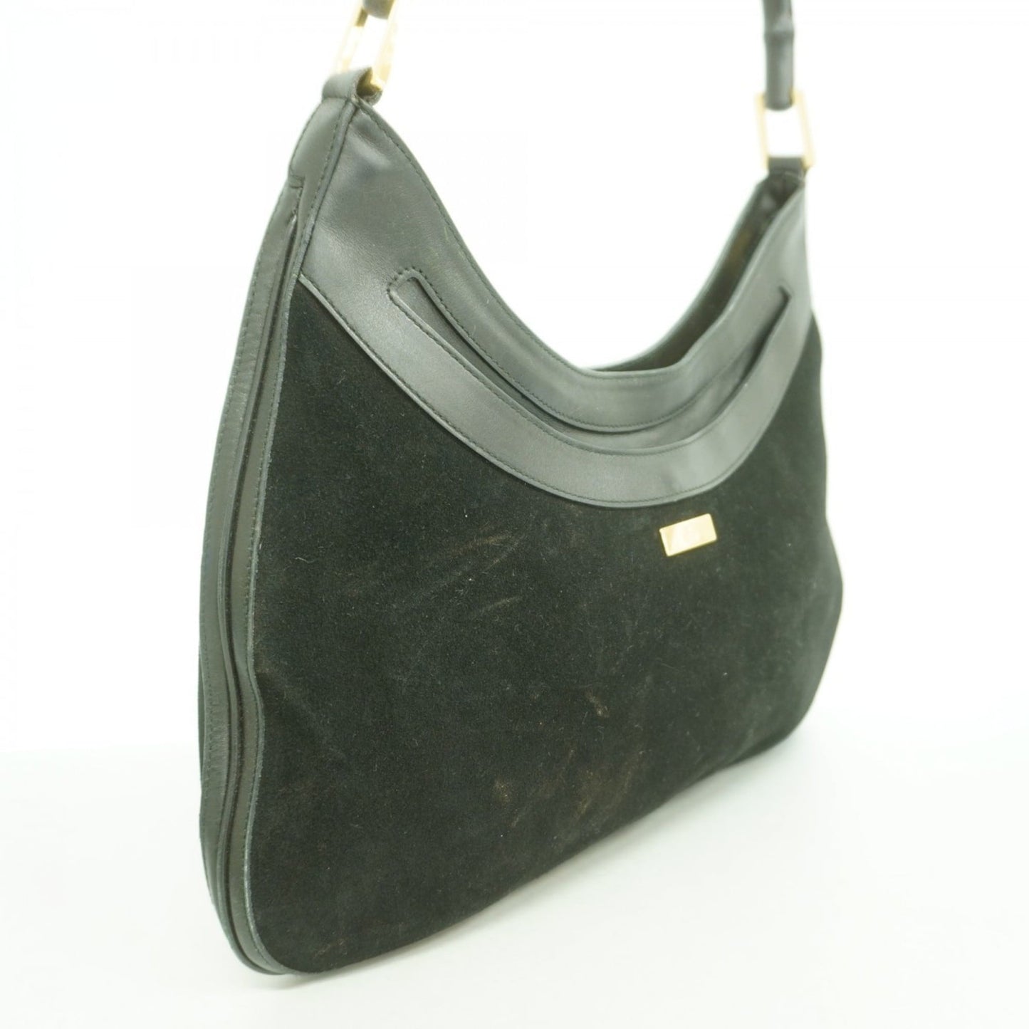 Gucci Black Suede Shoulder Bag