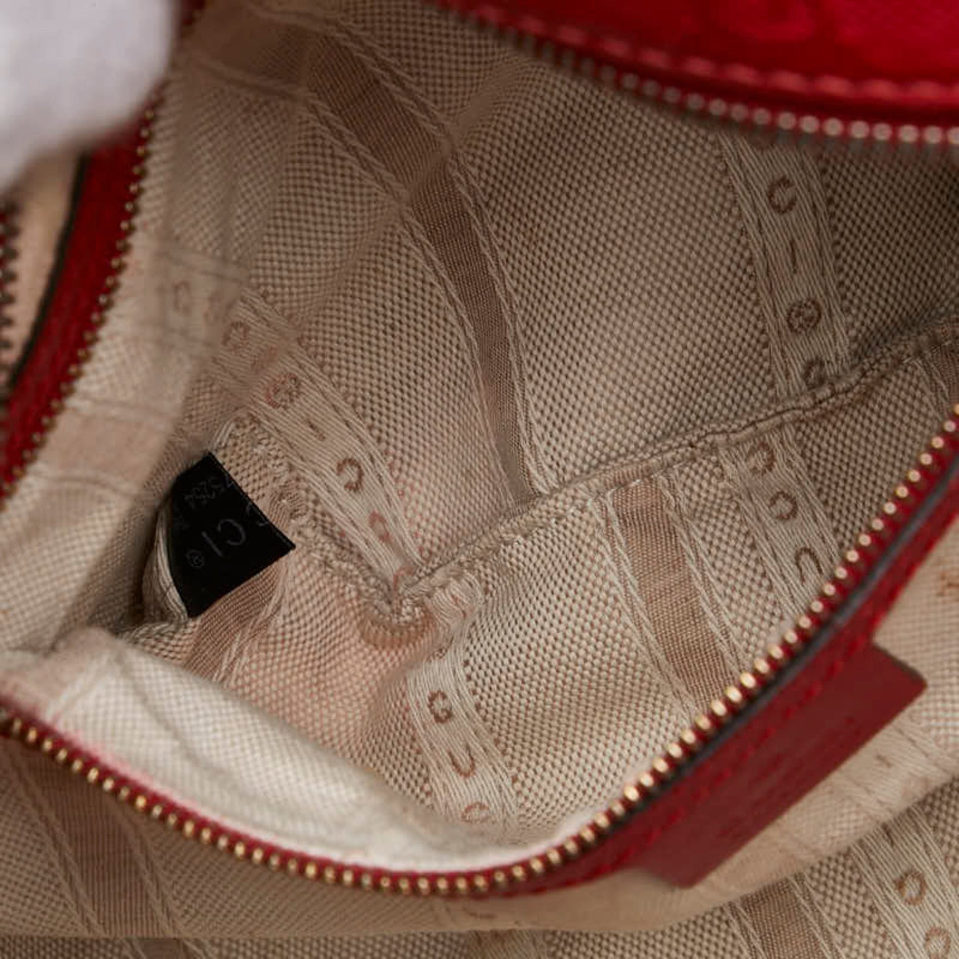 Gucci Red Color Leather Handbag Shoulder Bag