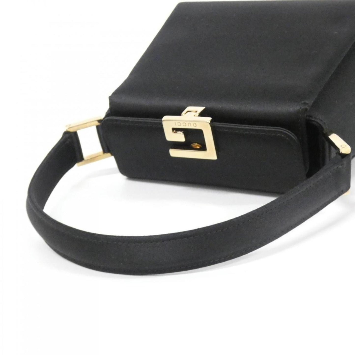 Gucci Black Satin Handbag