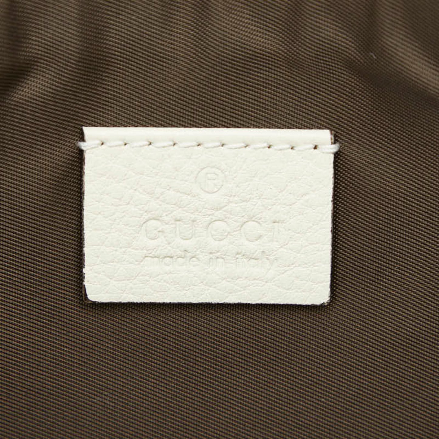 Gucci Animalier Ivory Leather Pouch