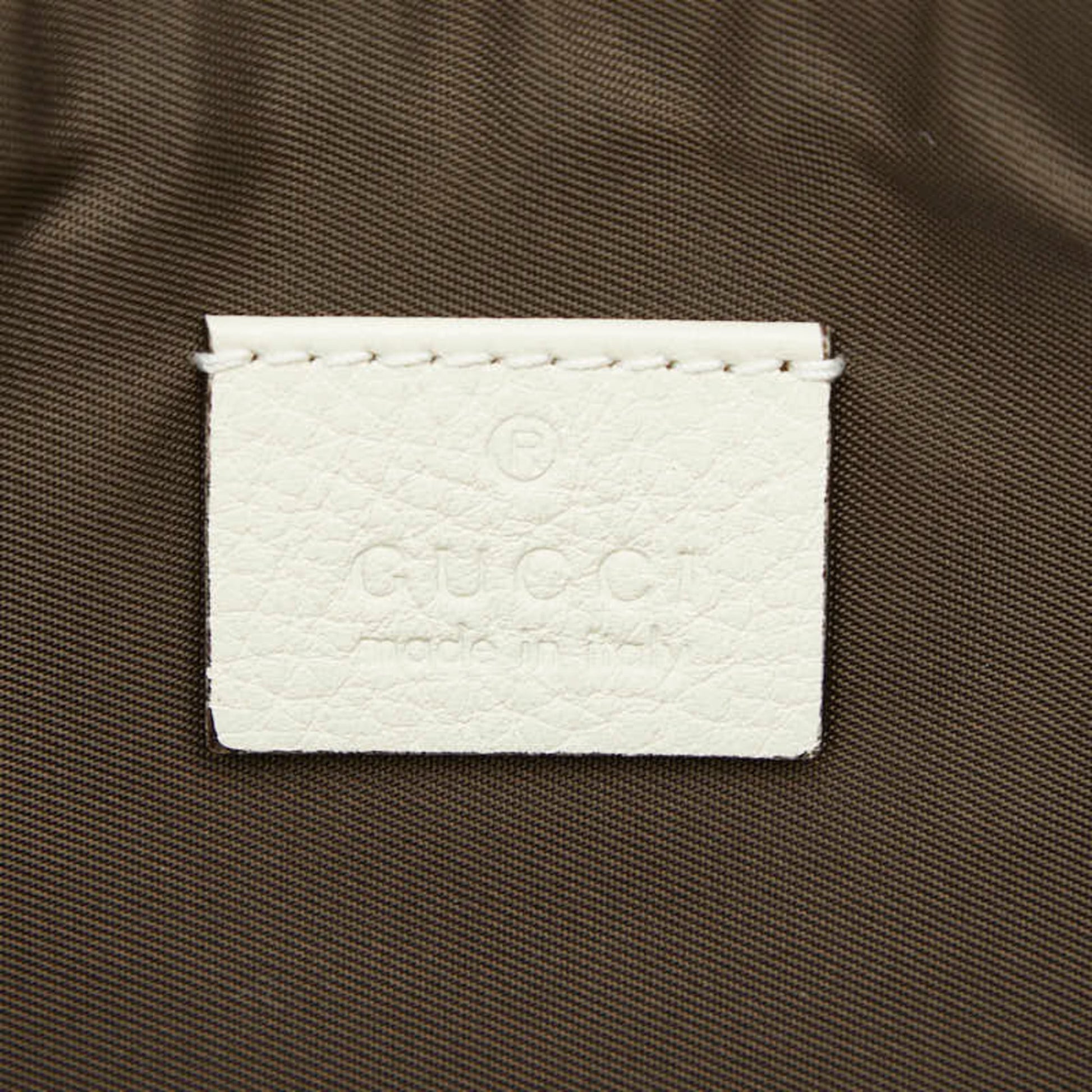 Gucci Animalier Ivory Leather Pouch