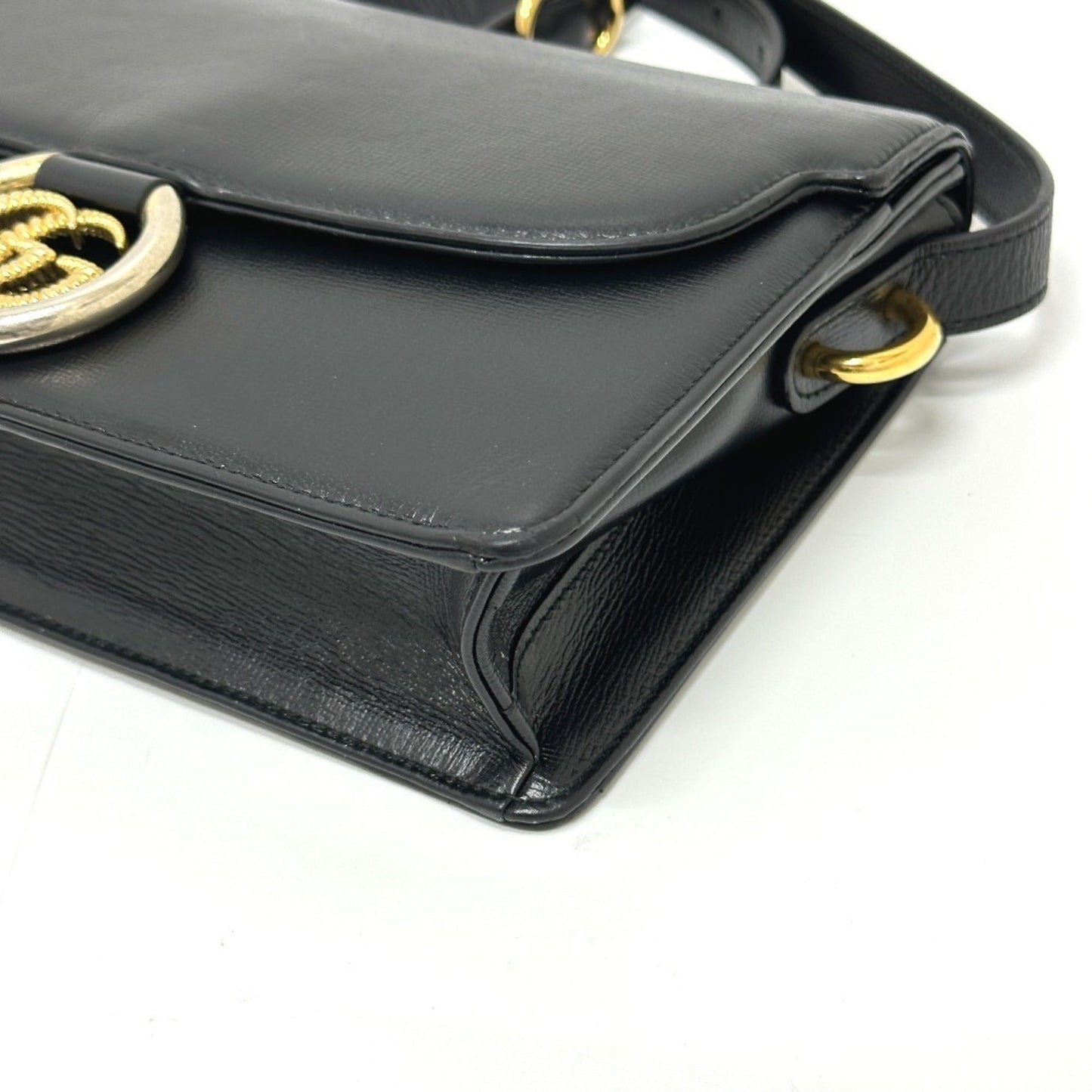 Gucci Black Leather Shoulder Bag