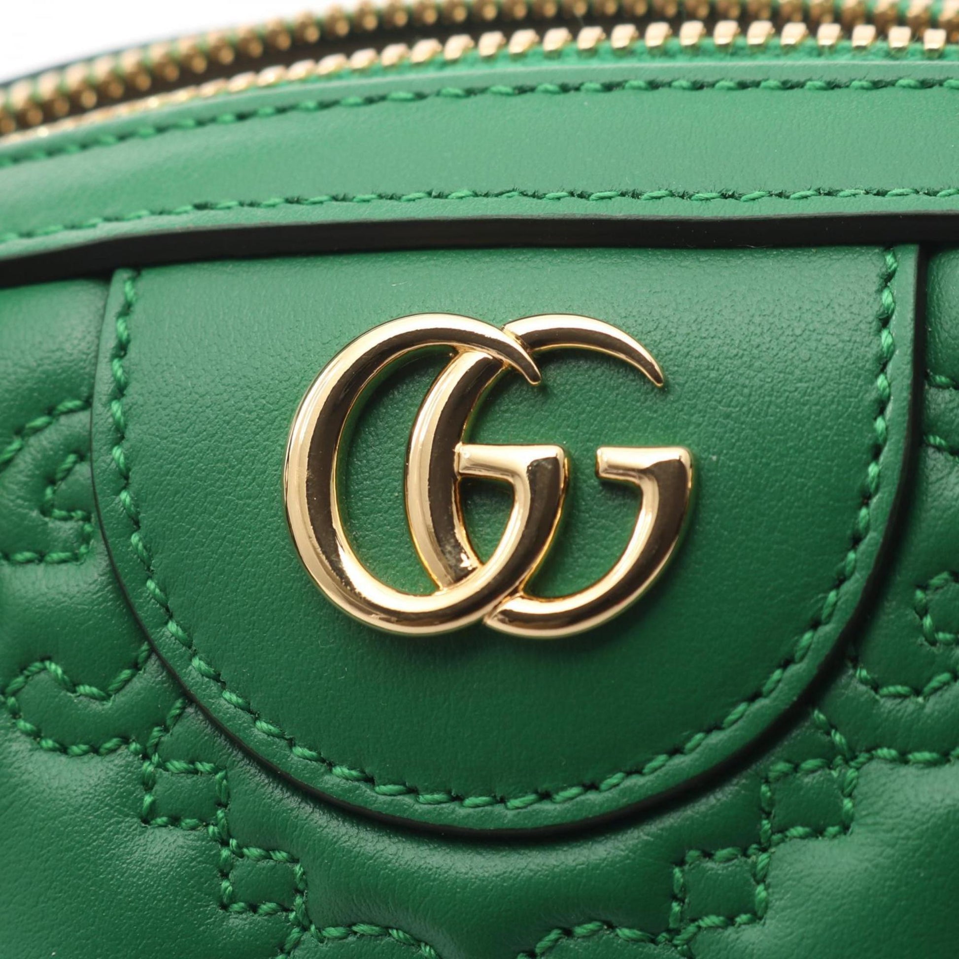 Gucci Green Leather Handbag