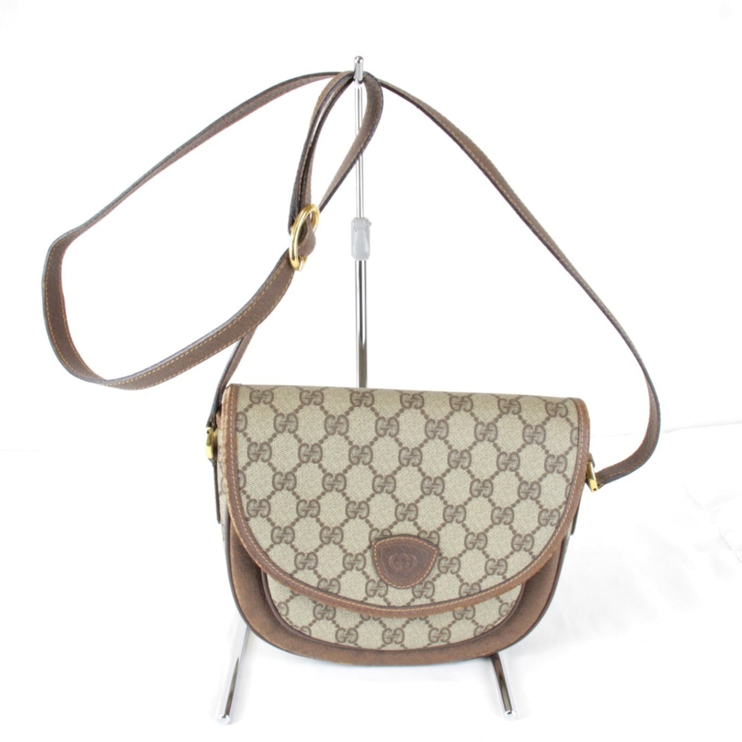Gucci Brown Gg Supreme Shoulder Bag