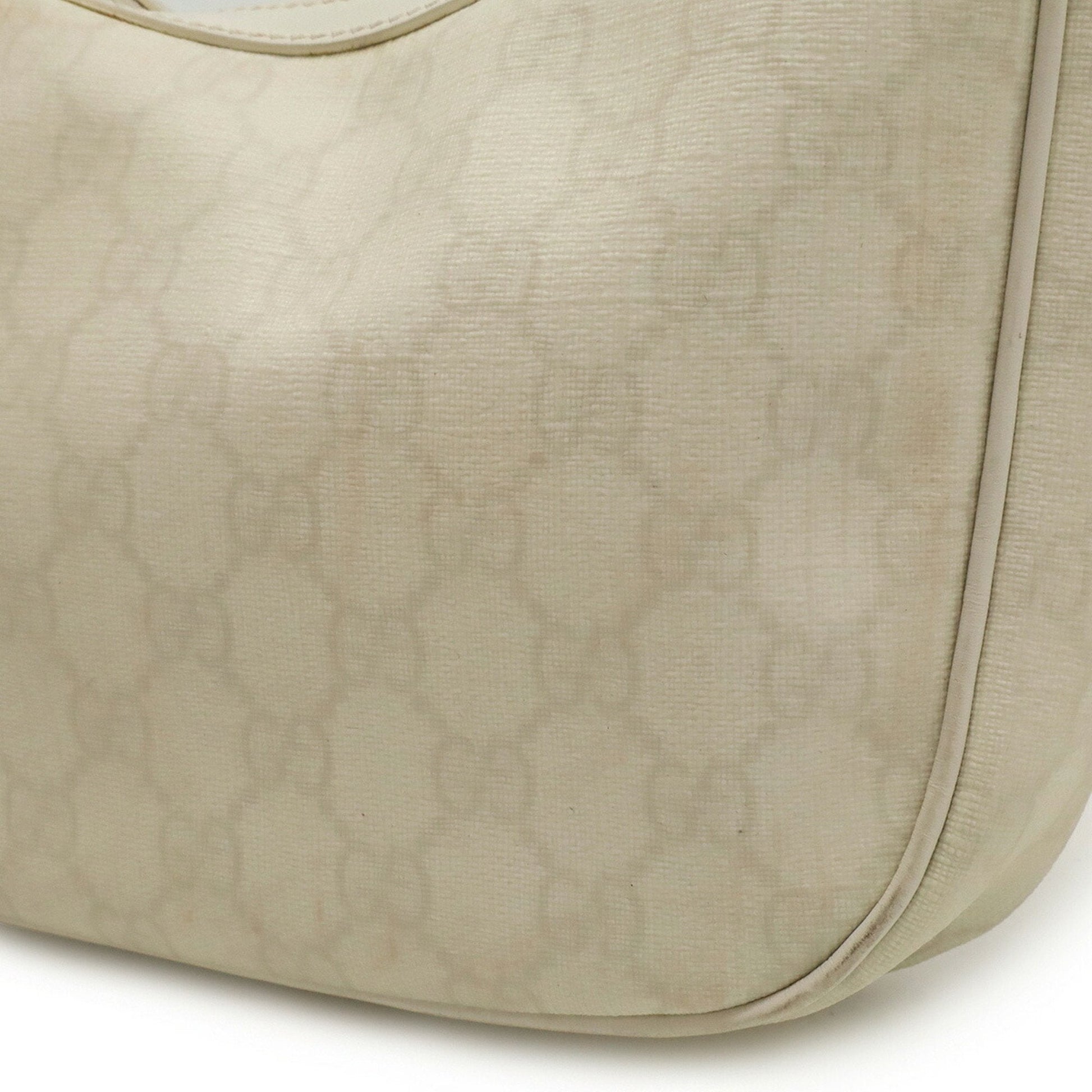 Gucci Navy White Pvc Leather Handbag Shoulder Bag