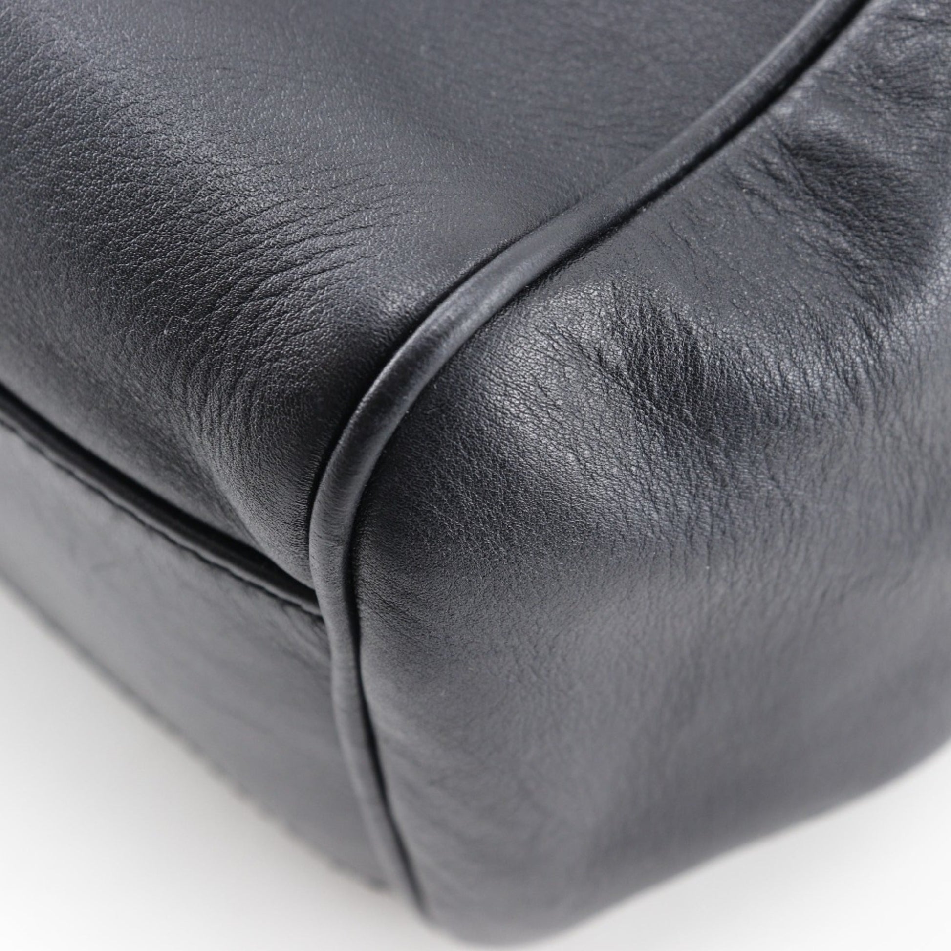 Gucci Black Leather Backpack
