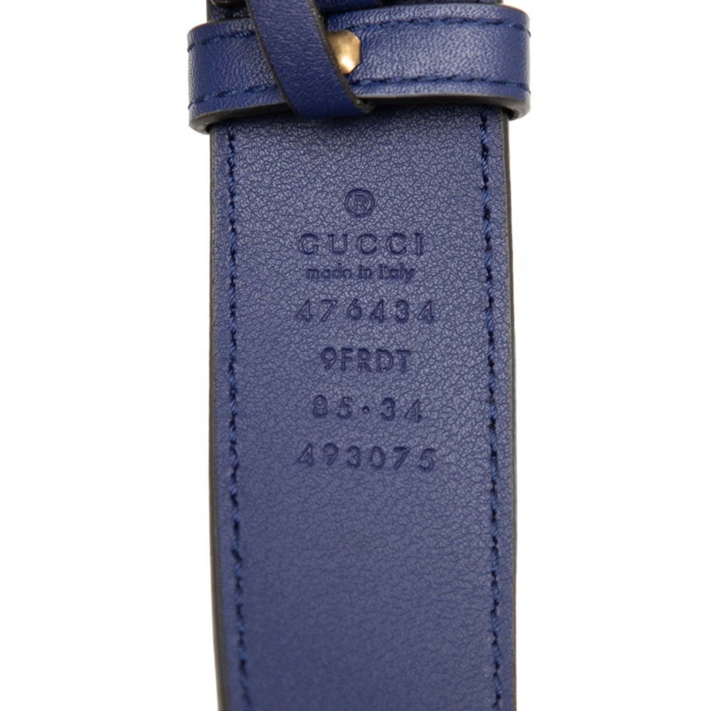 Gucci Gg Marmont Blue Leather Sling Bag
