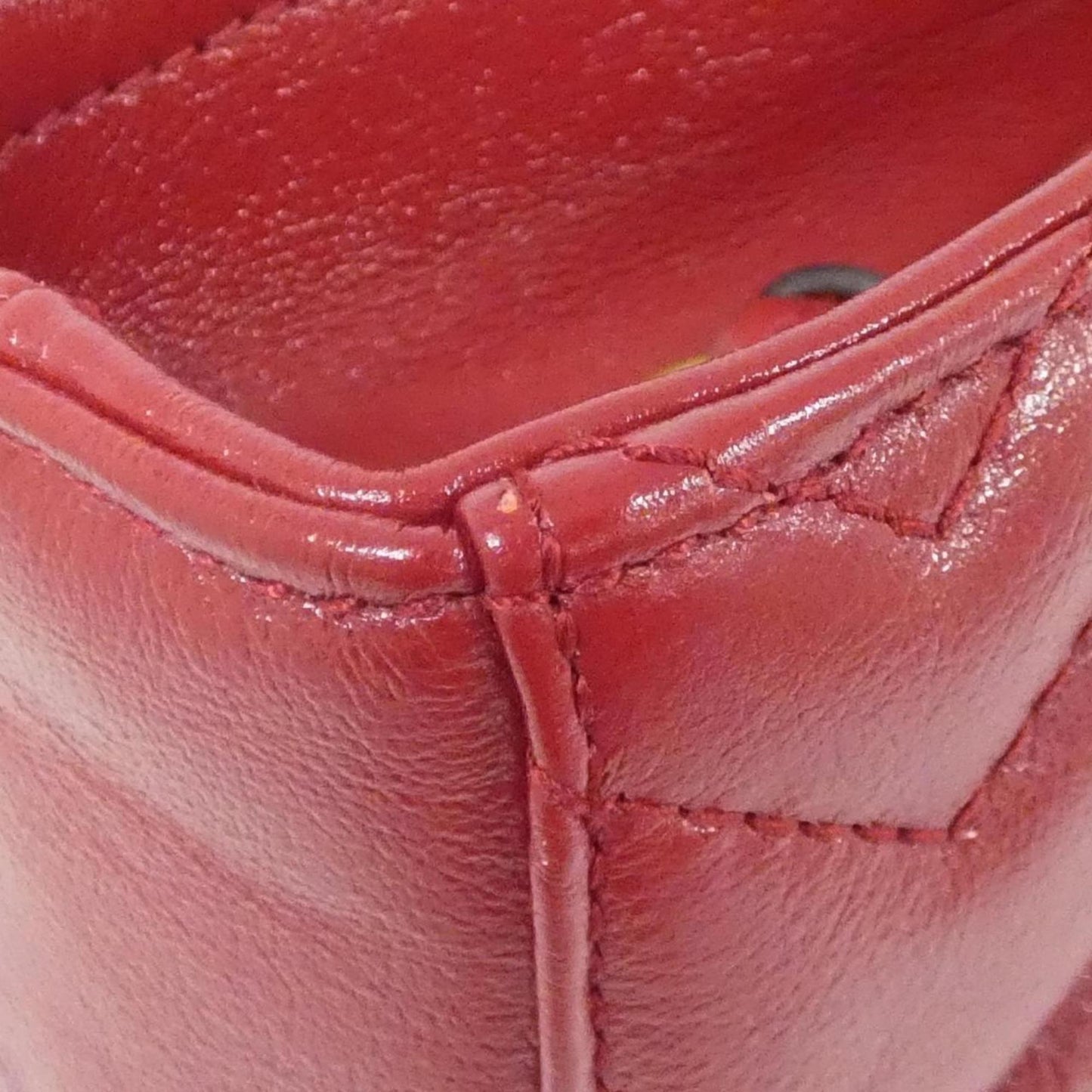 Gucci Red Color Leather Shoulder Bag