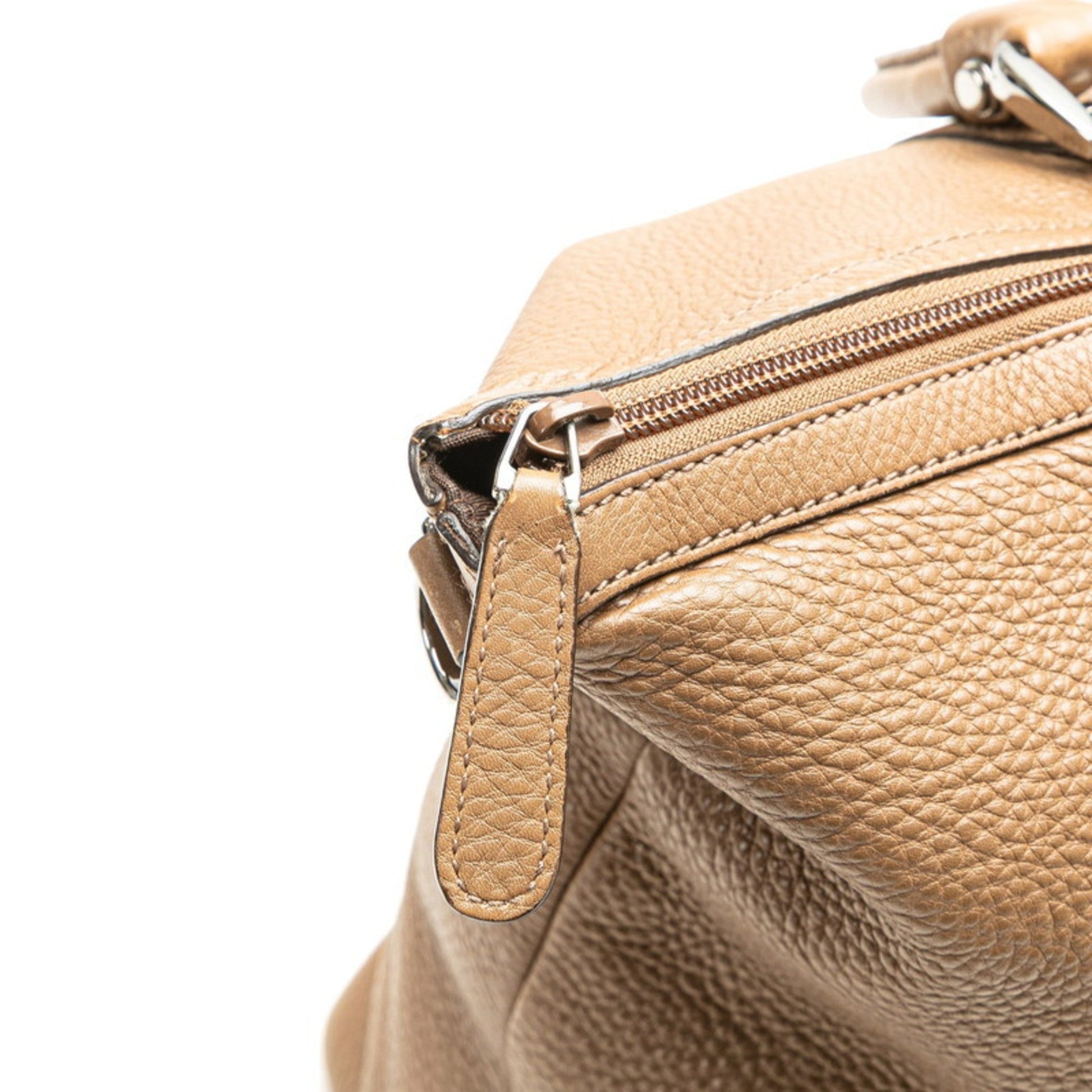 Gucci Brown Leather Shoulder Bag Tote Bag