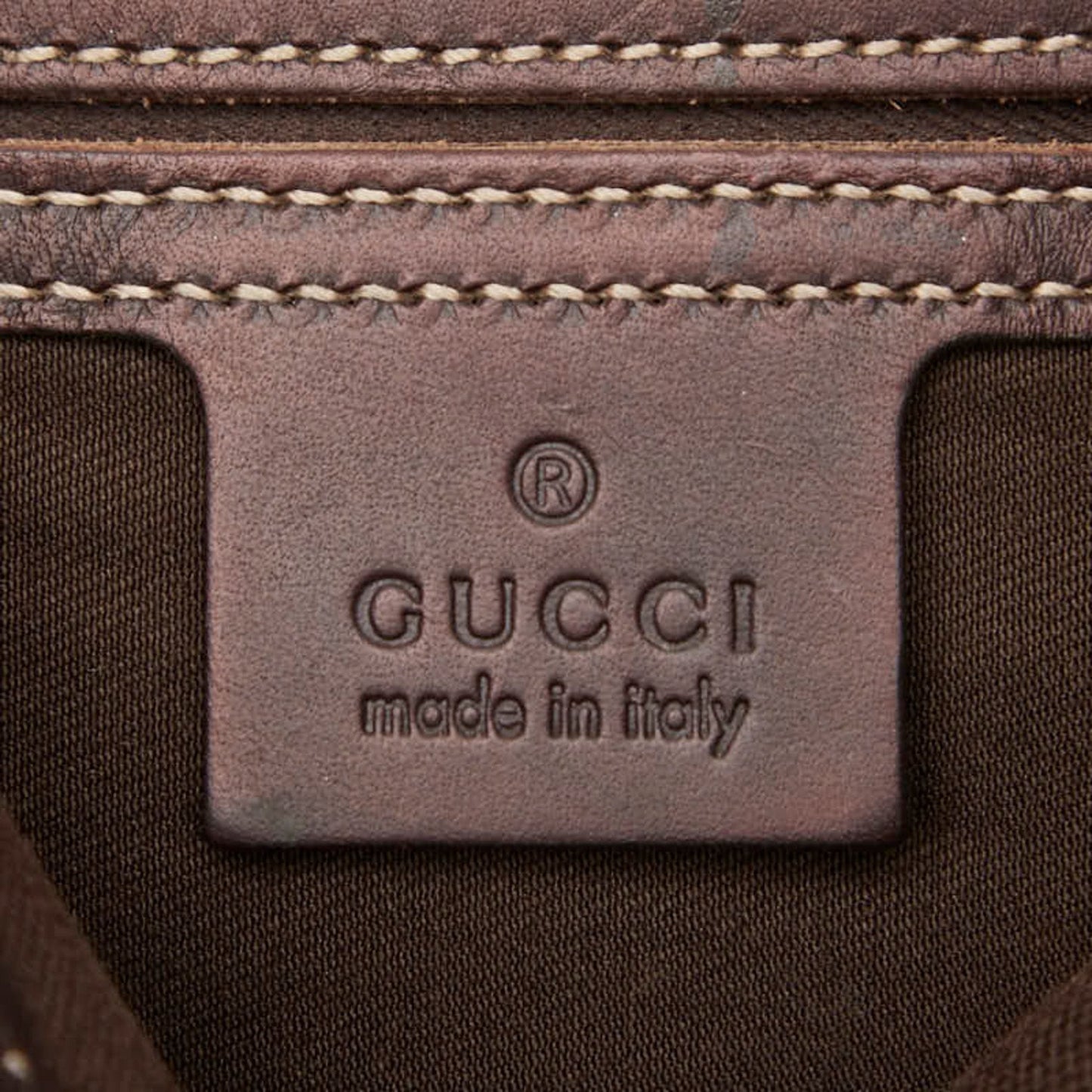 Gucci Beige Multi-Color Pvc Leather Shoulder Bag