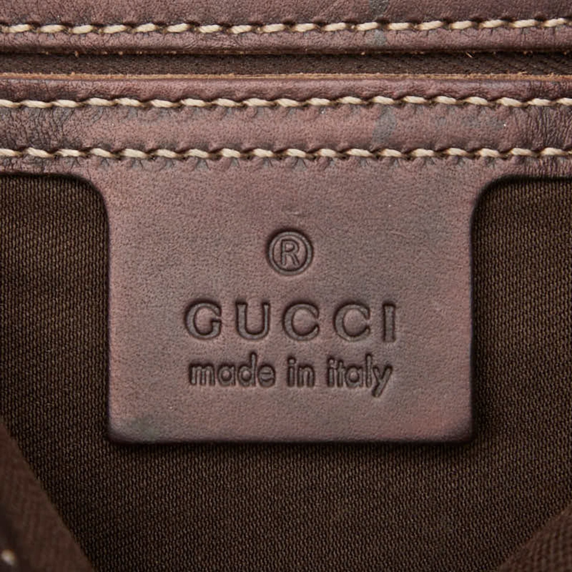 Gucci Beige Multi-Color Pvc Leather Shoulder Bag