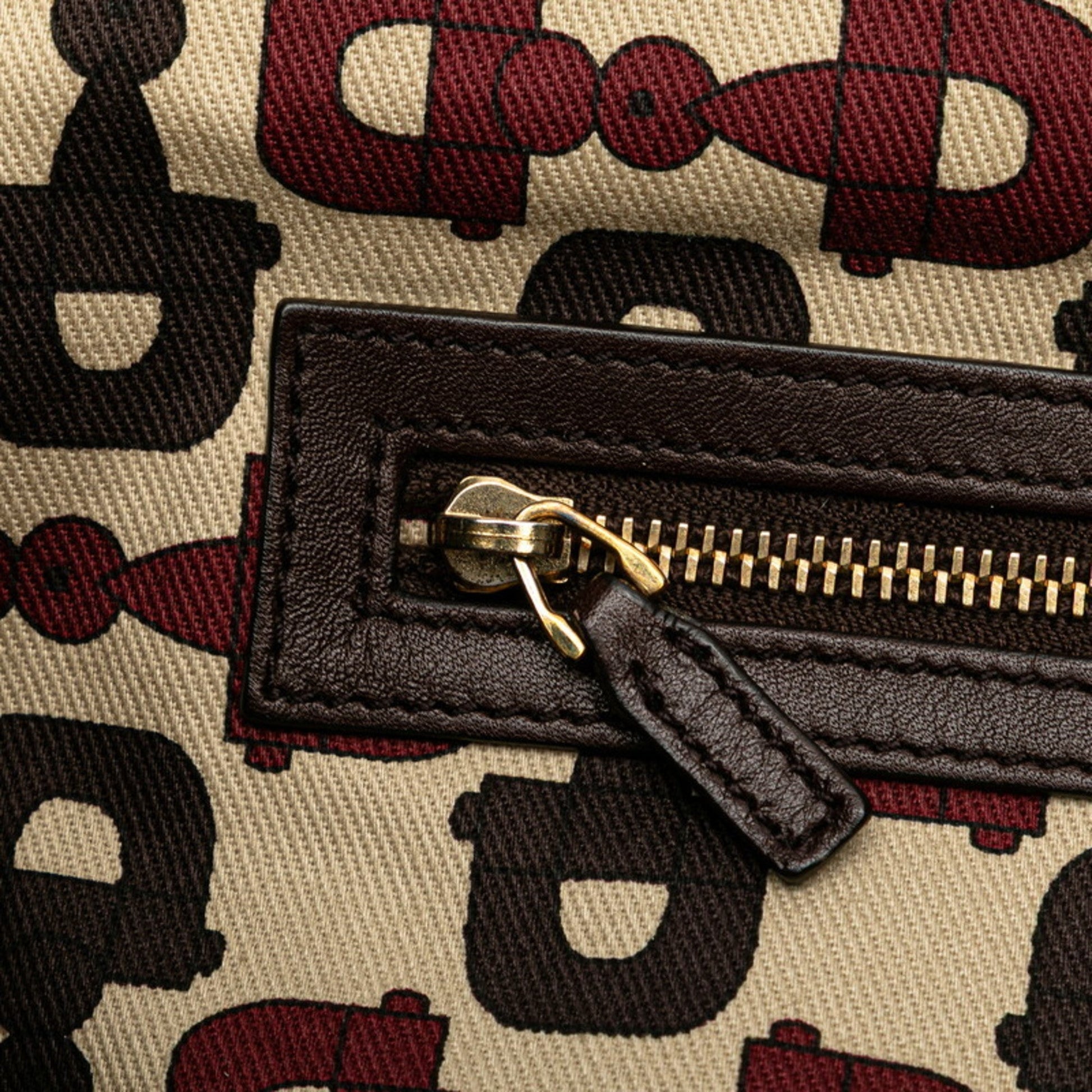 Gucci Hysteria Brown Leather Handbag Tote Bag