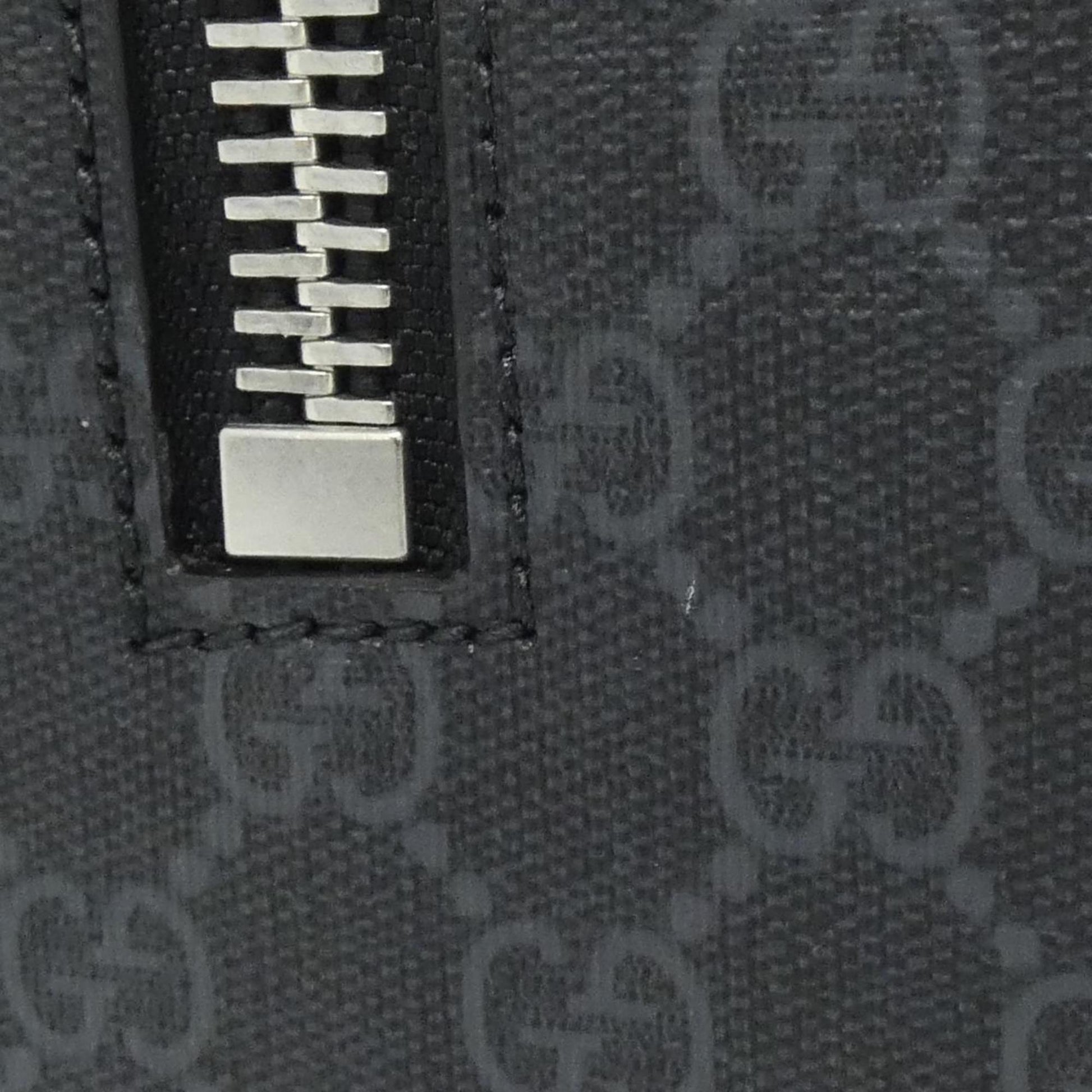 Gucci Black Gray Gg Supreme Canvas Clutch Bag Pouch
