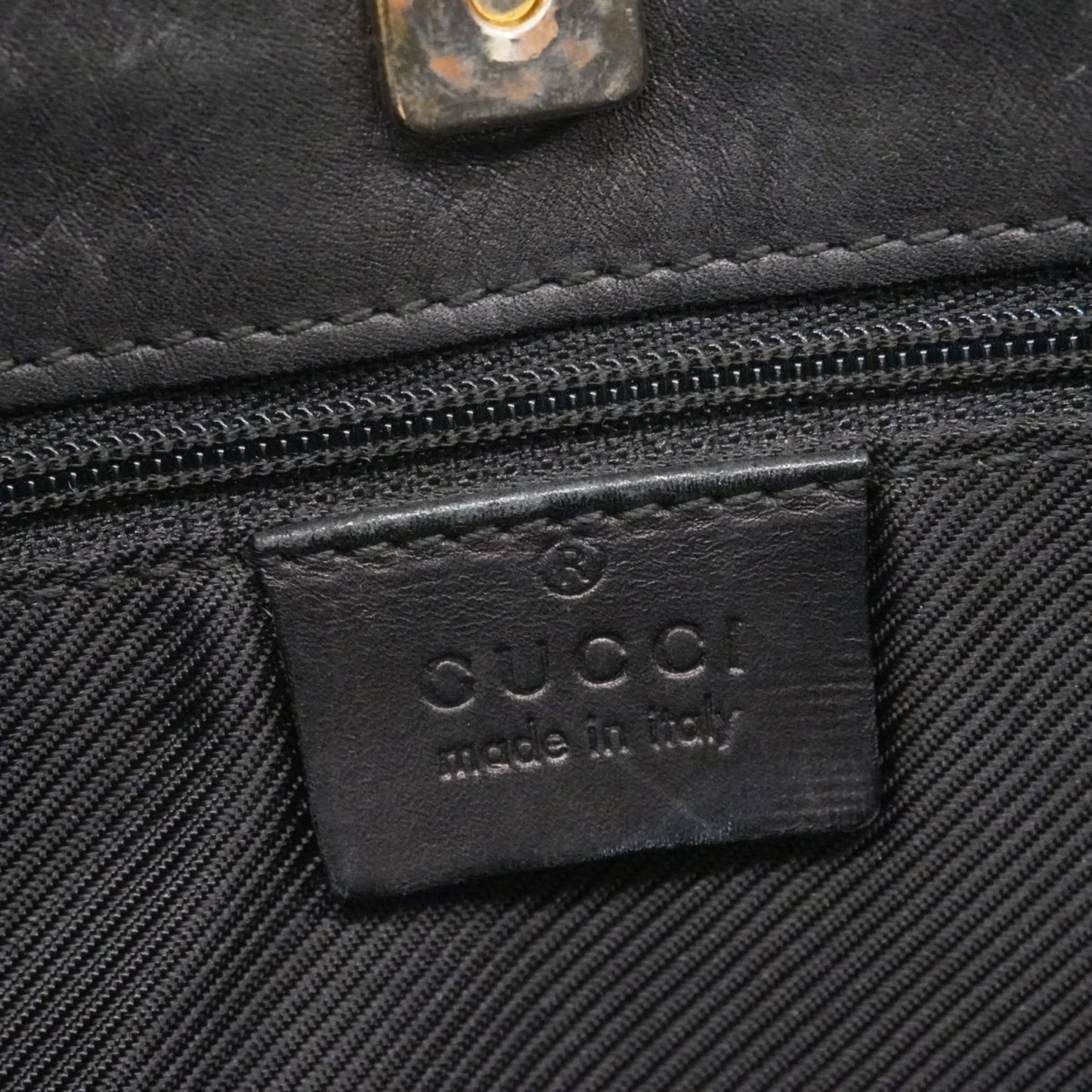 Gucci Black Canvas Shoulder Bag
