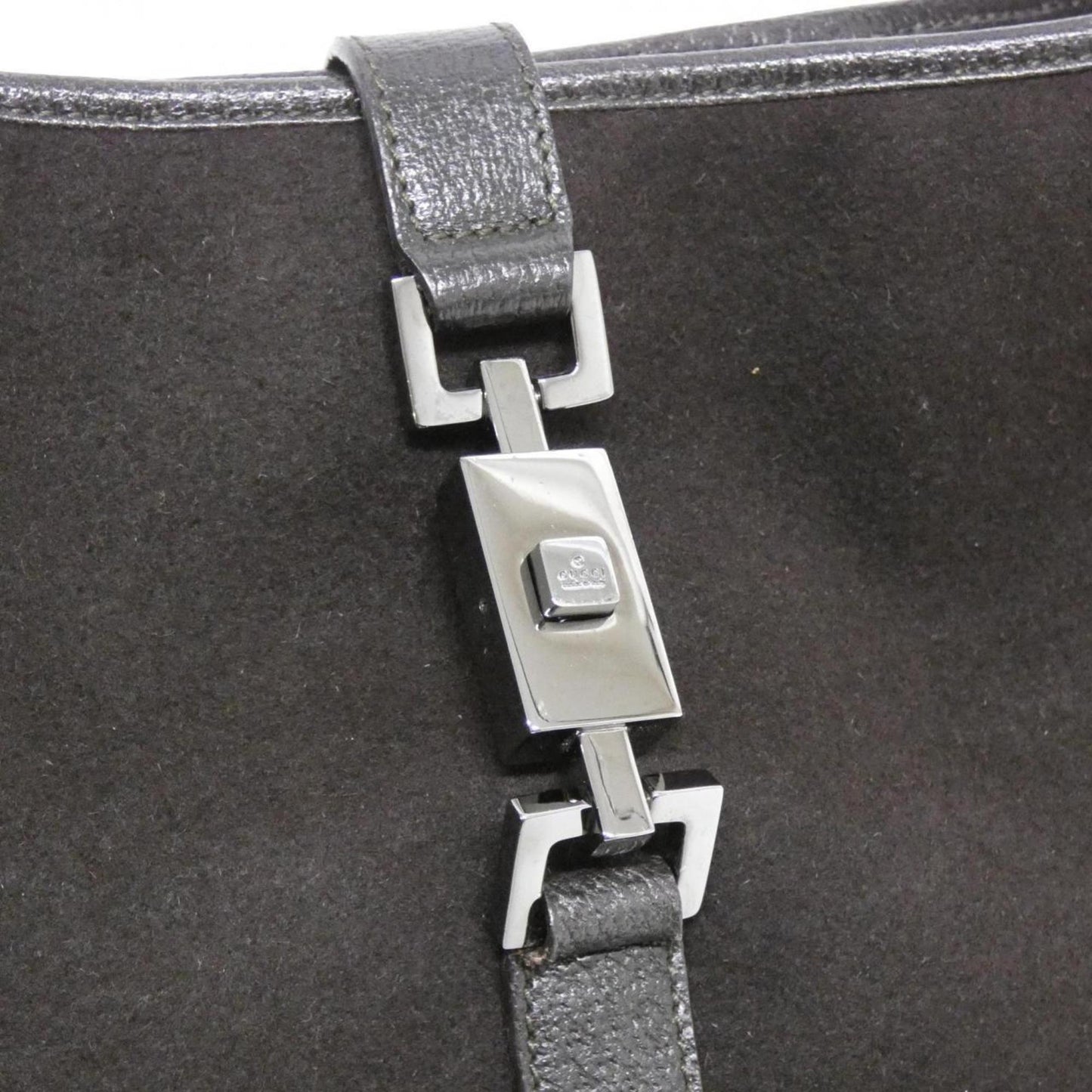 Gucci Brown Felt Shoulder Bag