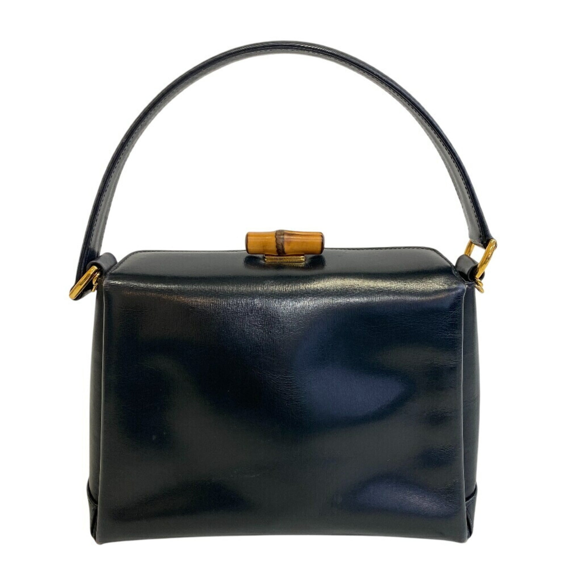 Gucci Black Red Color Leather Handbag