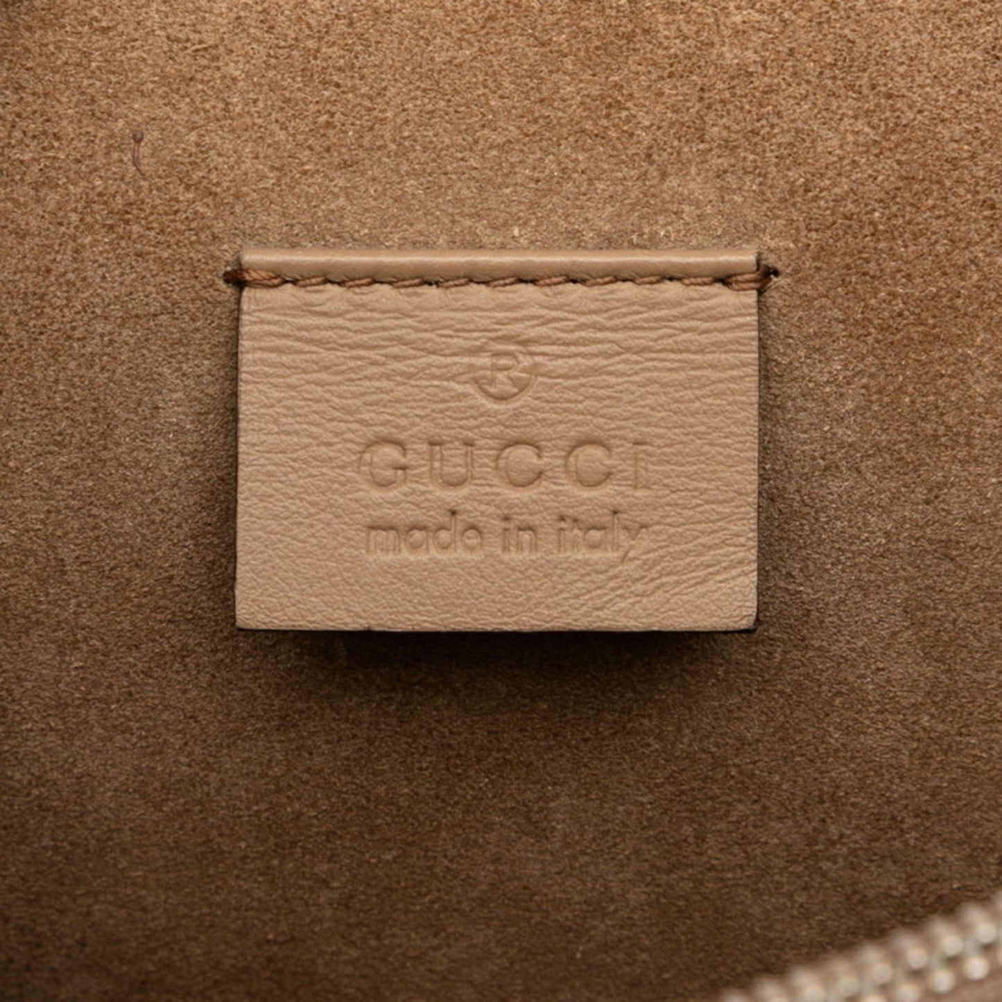 Gucci Beige Multi-Color Pvc Suede Handbag Shoulder Bag