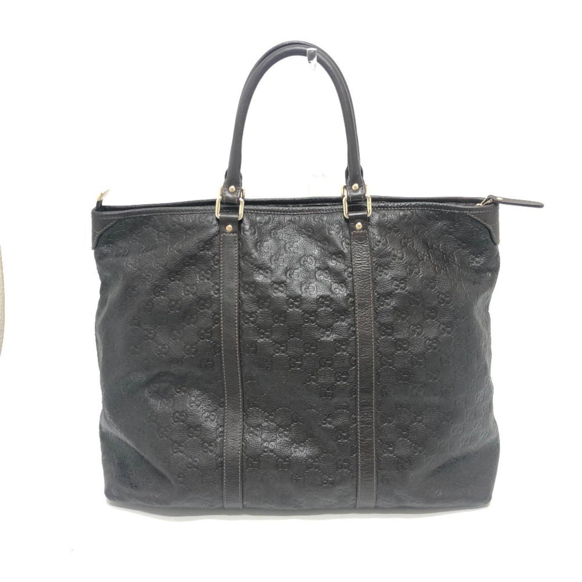 Gucci Brown Leather Handbag Tote Bag