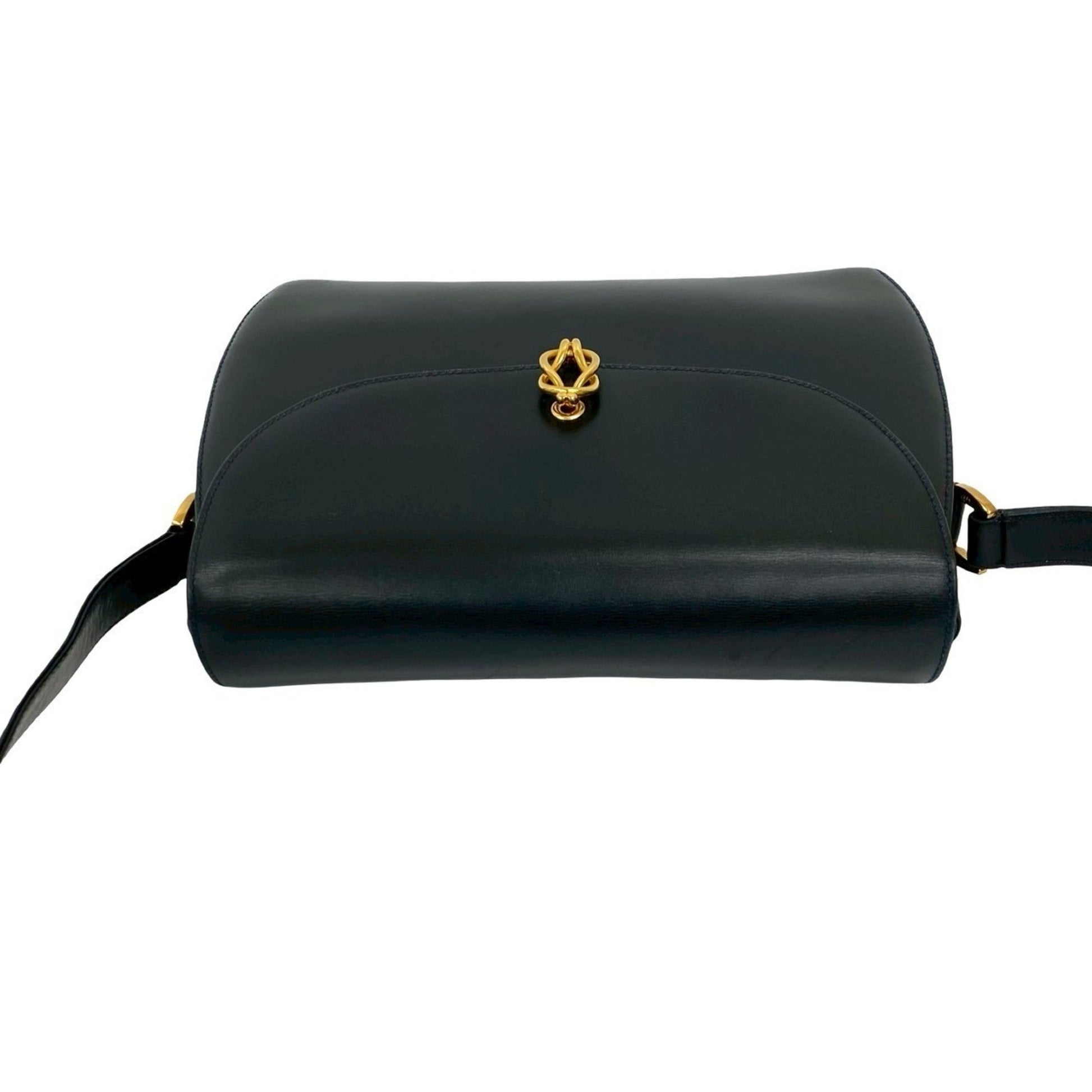 Gucci Navy Leather Shoulder Bag