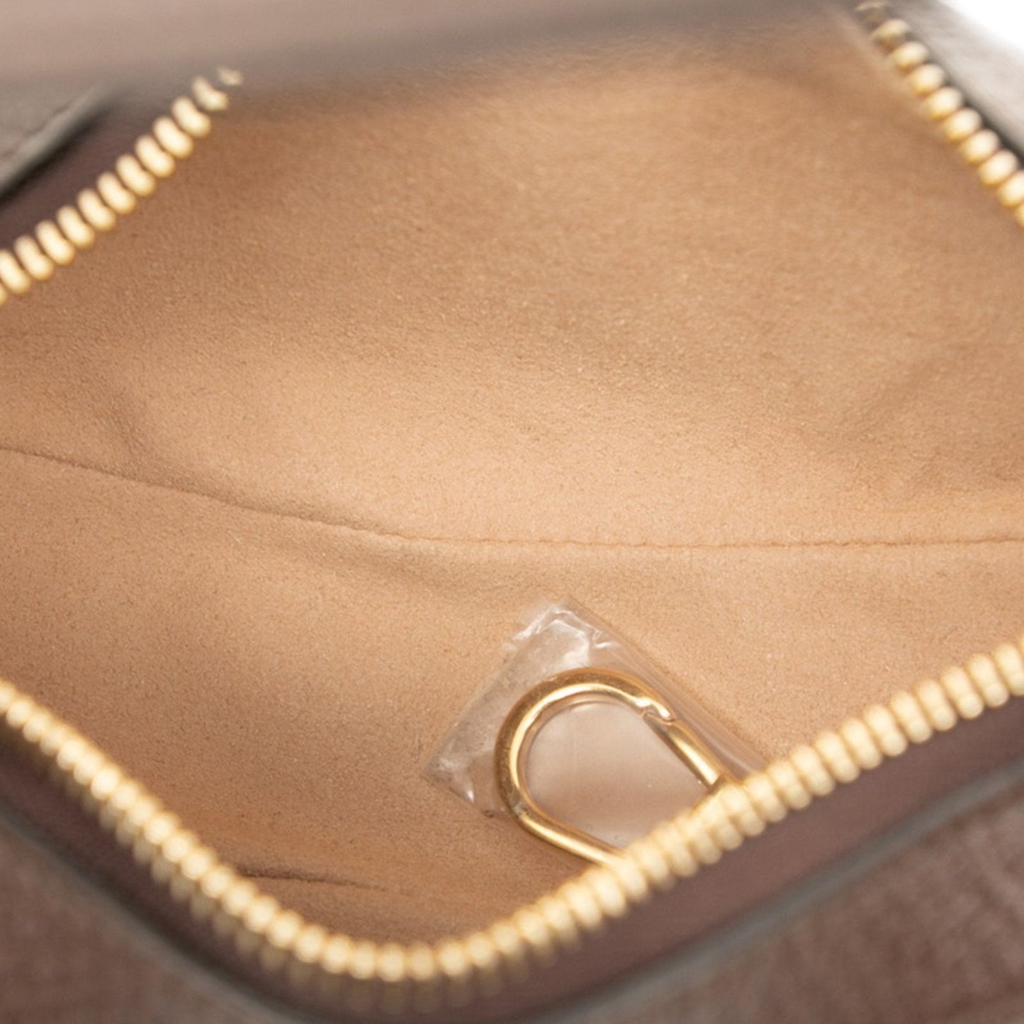 Gucci Beige Brown Canvas Leather Handbag Shoulder Bag