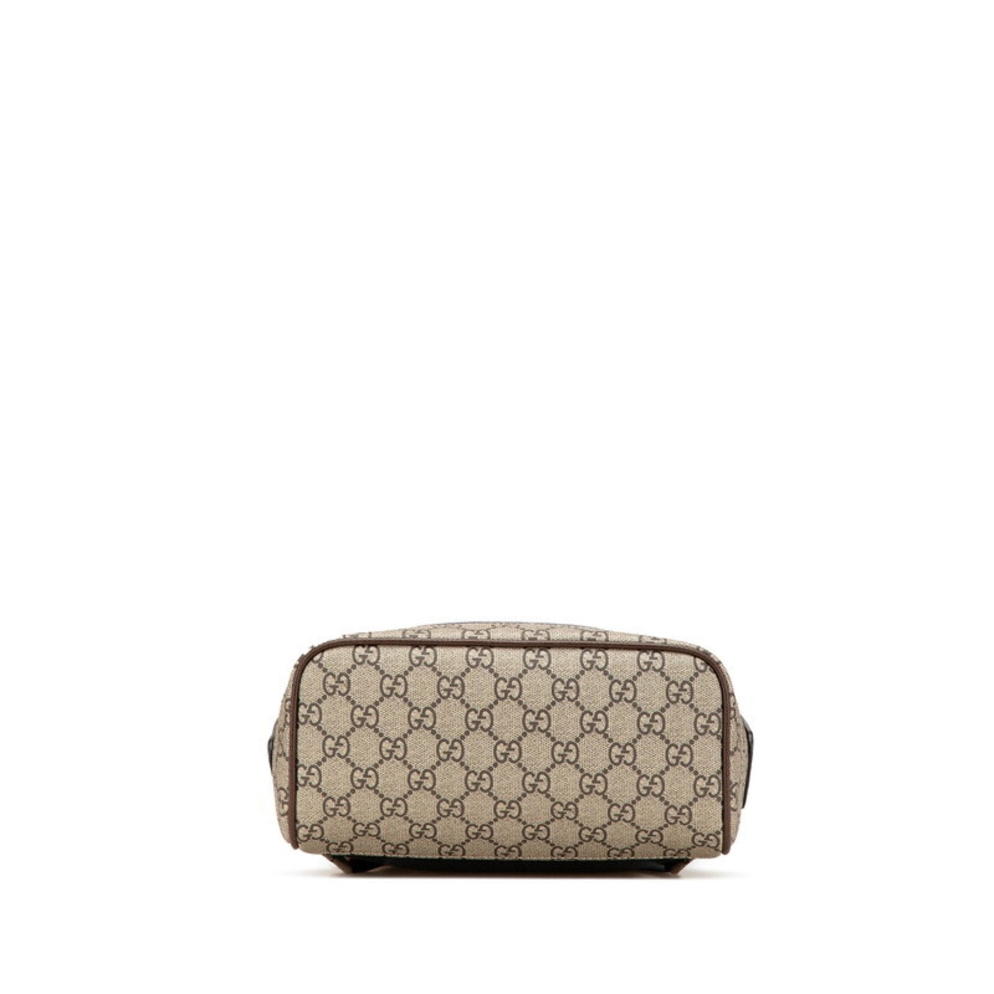 Gucci Beige Brown Multi-Color Pvc Leather Backpack