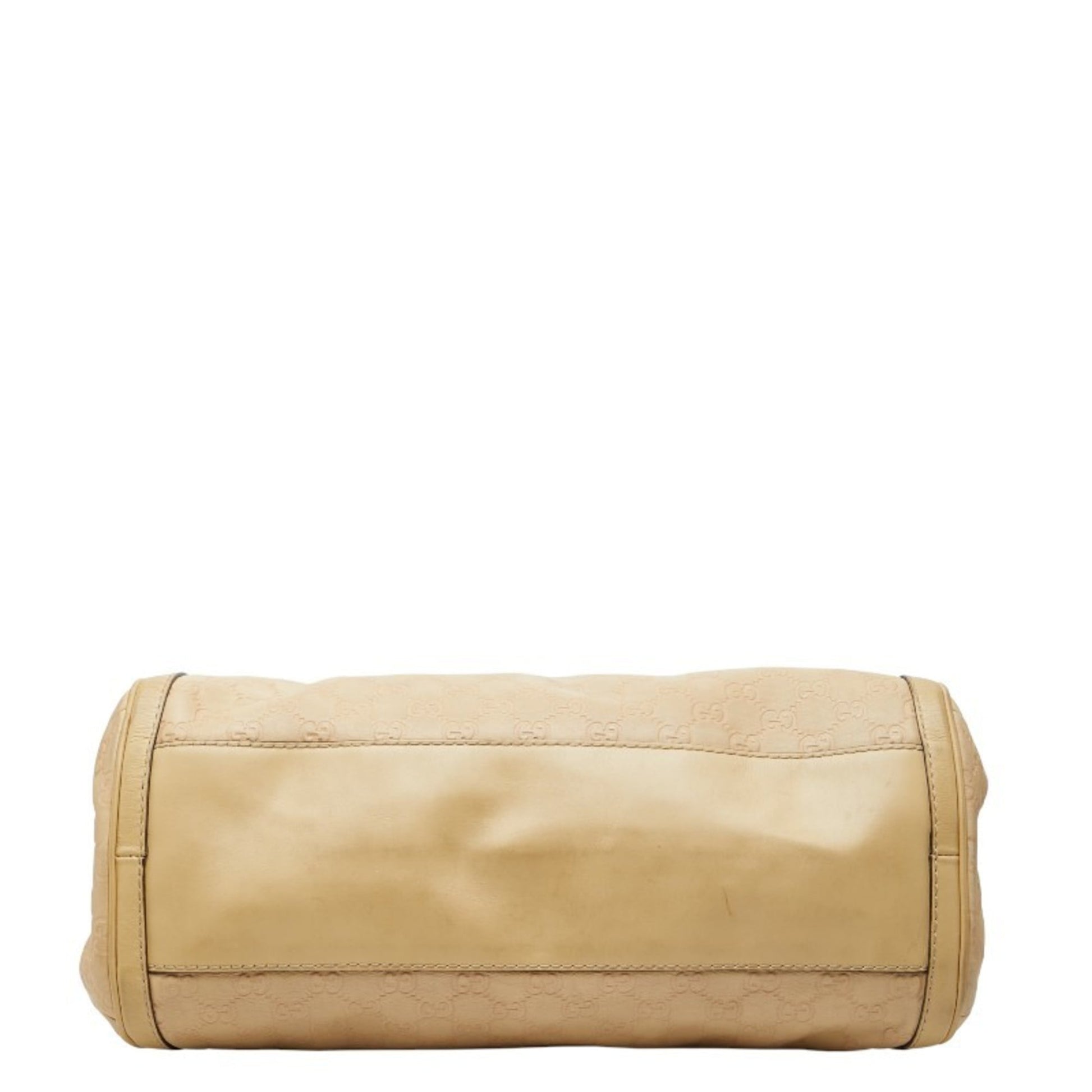 Gucci Beige Gg Leather Leather Handbag