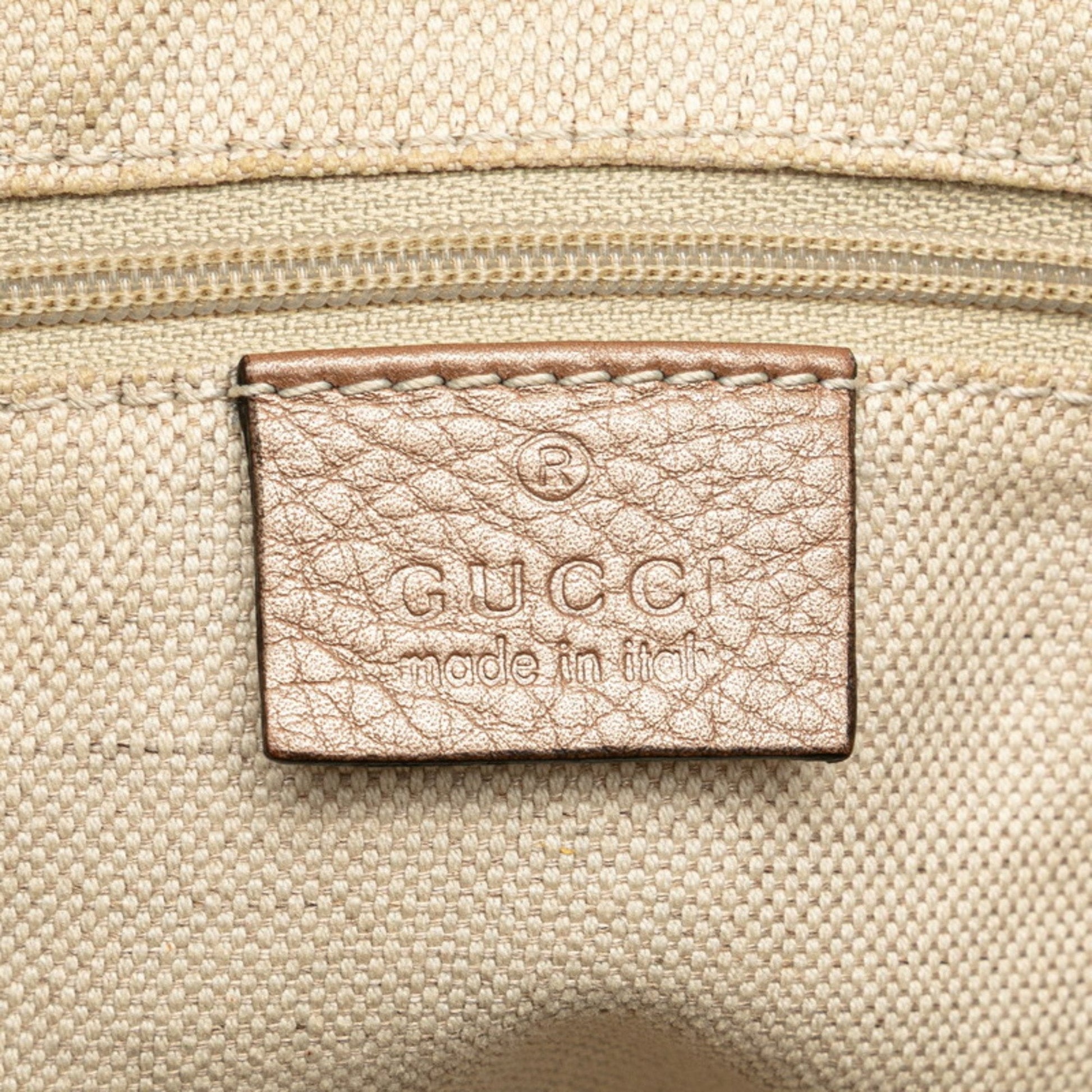 Gucci Sukey Beige Pink Beige Leather Handbag Shoulder Bag