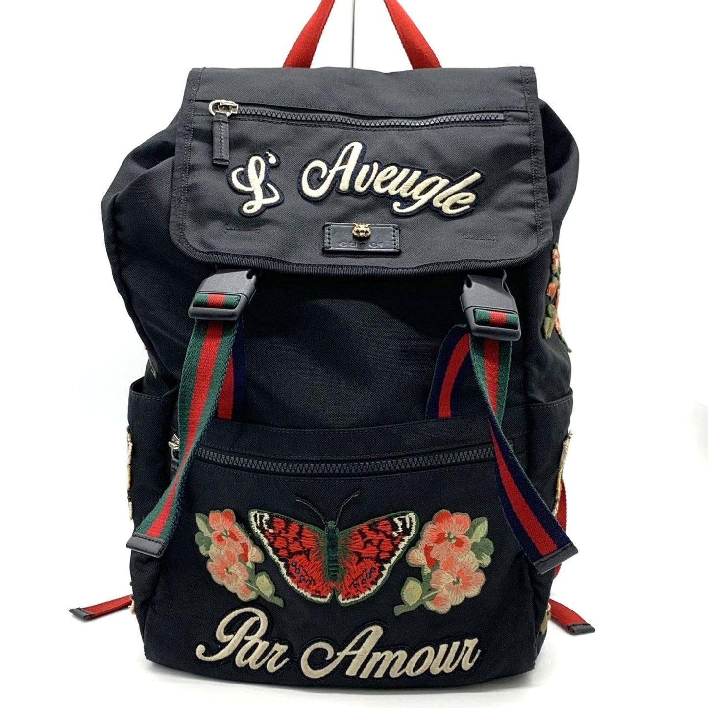 Gucci Black Nylon Backpack