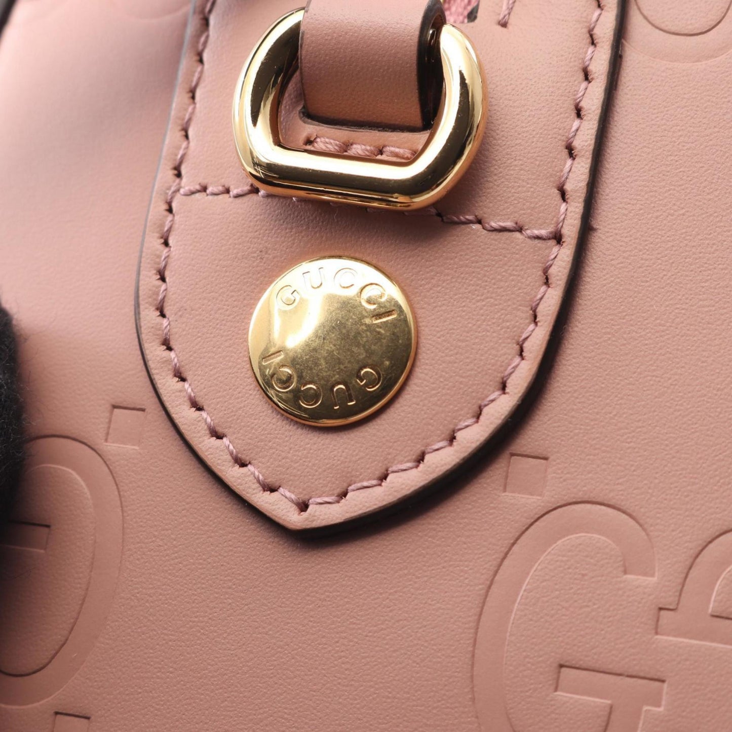 Gucci Pink Leather Handbag