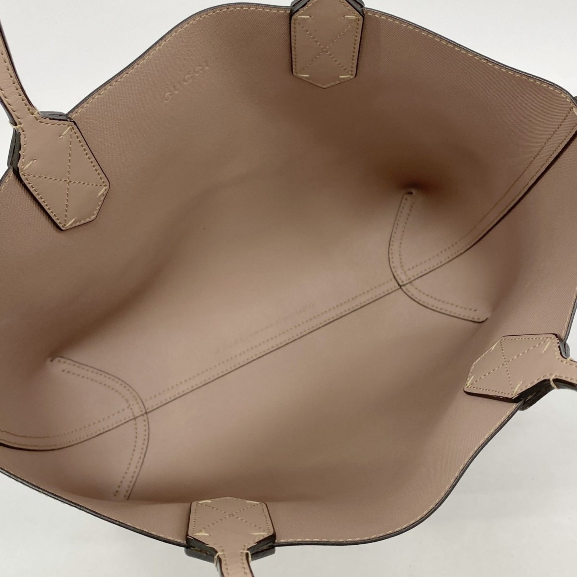 Gucci Beige Pink Pvc Tote Bag