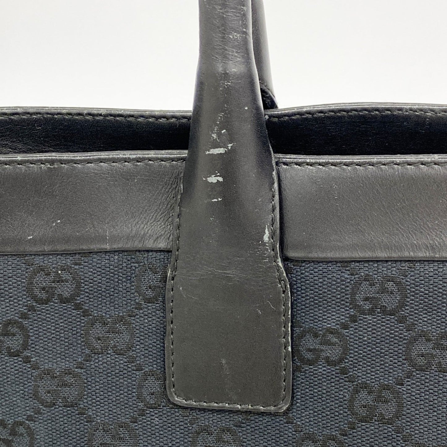 Gucci Black Canvas Tote Bag