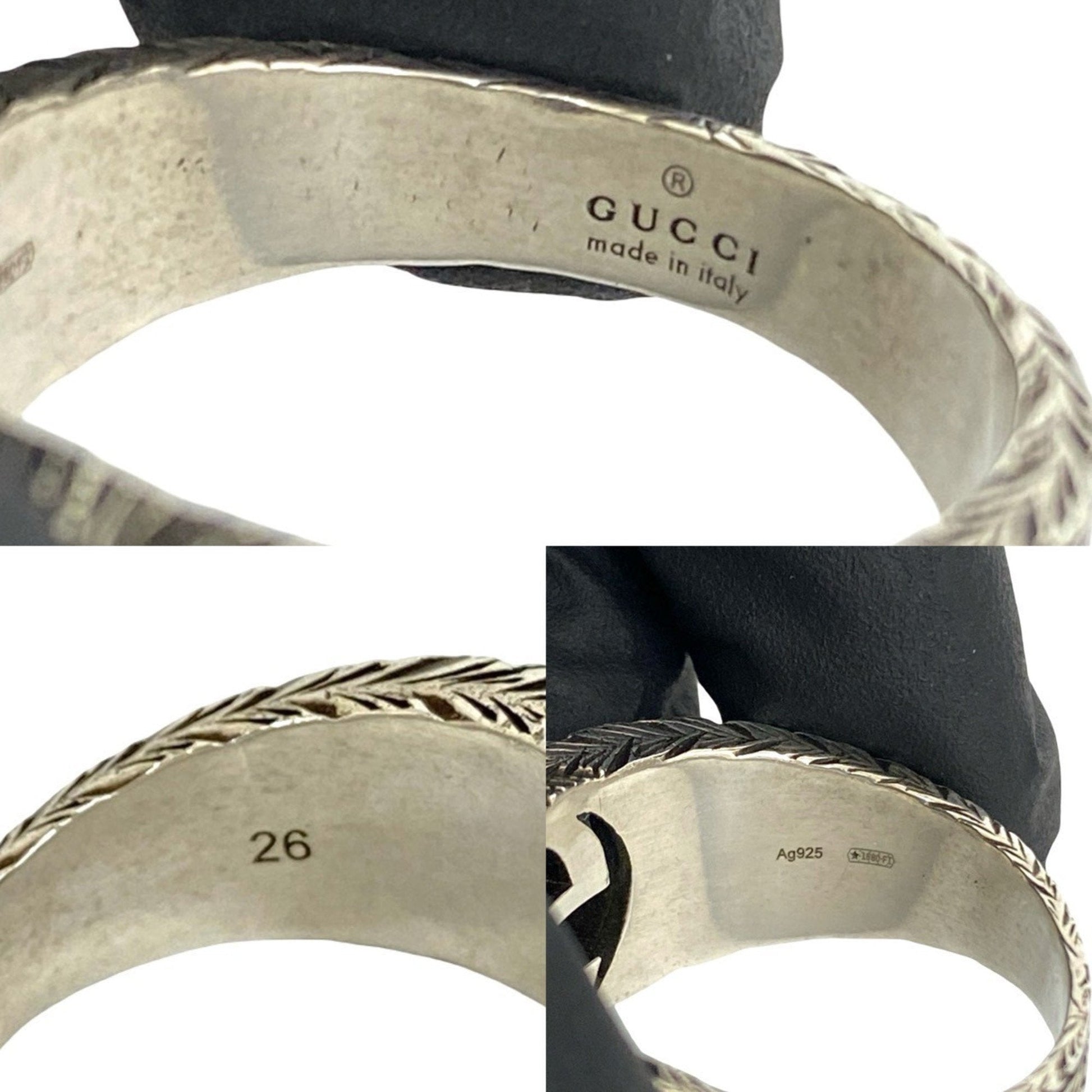 Gucci Silver Silver 925 Band Ring