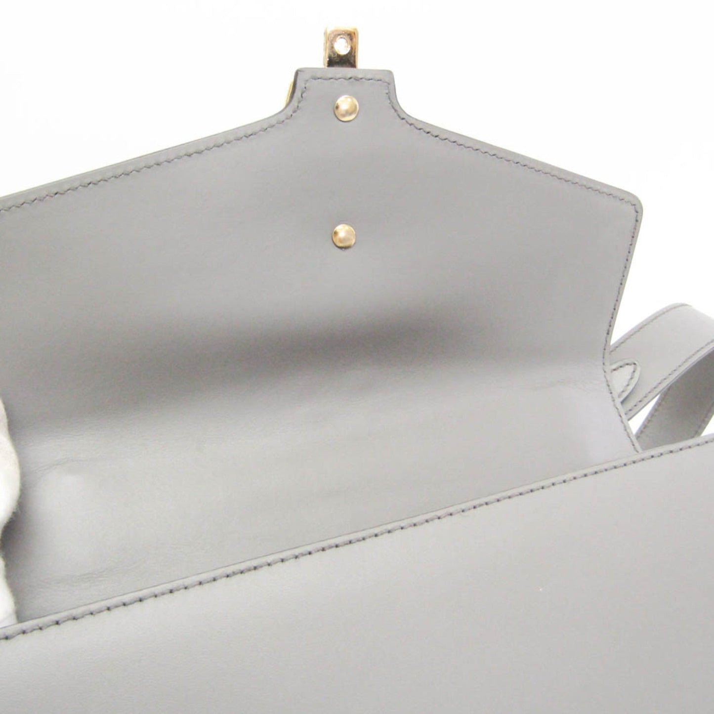 Gucci Gray Leather Shoulder Bag