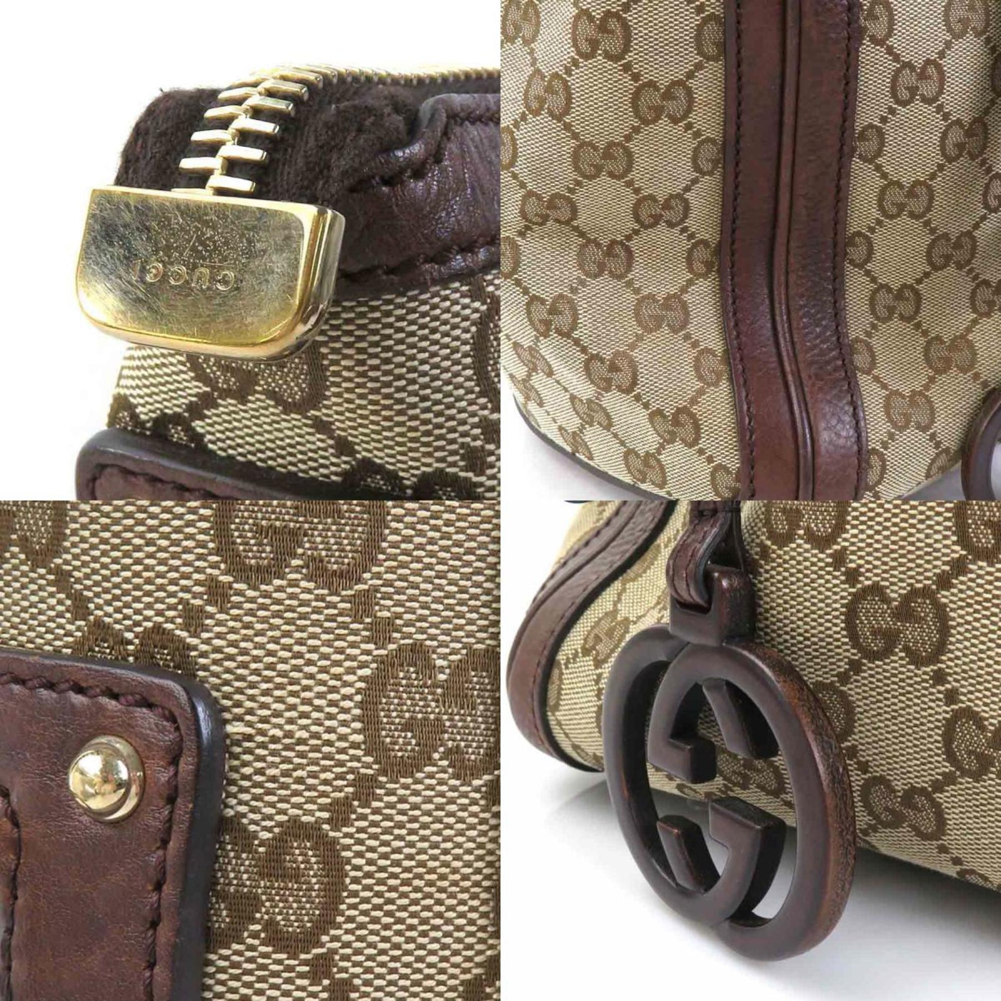 Gucci Brown Gg Canvas Handbag Shoulder Bag
