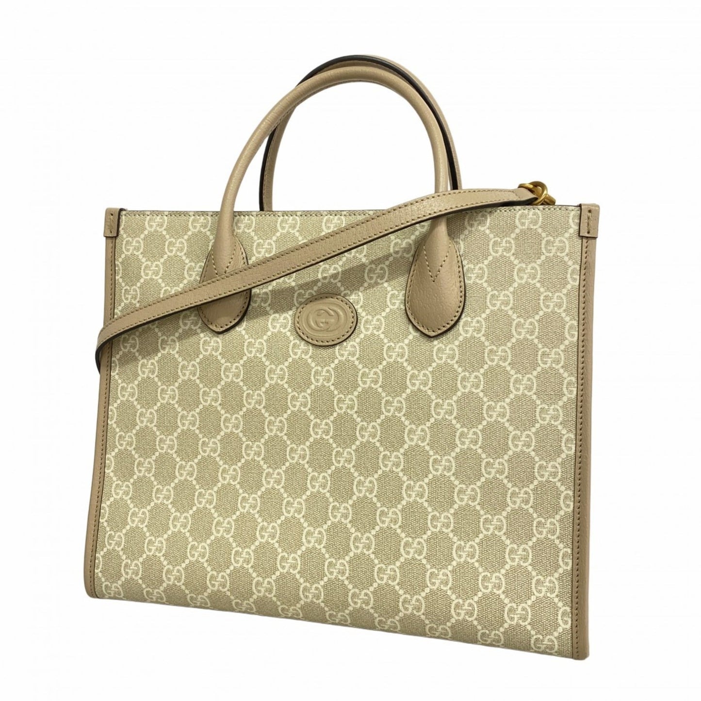 Gucci Beige Pvc Tote Bag