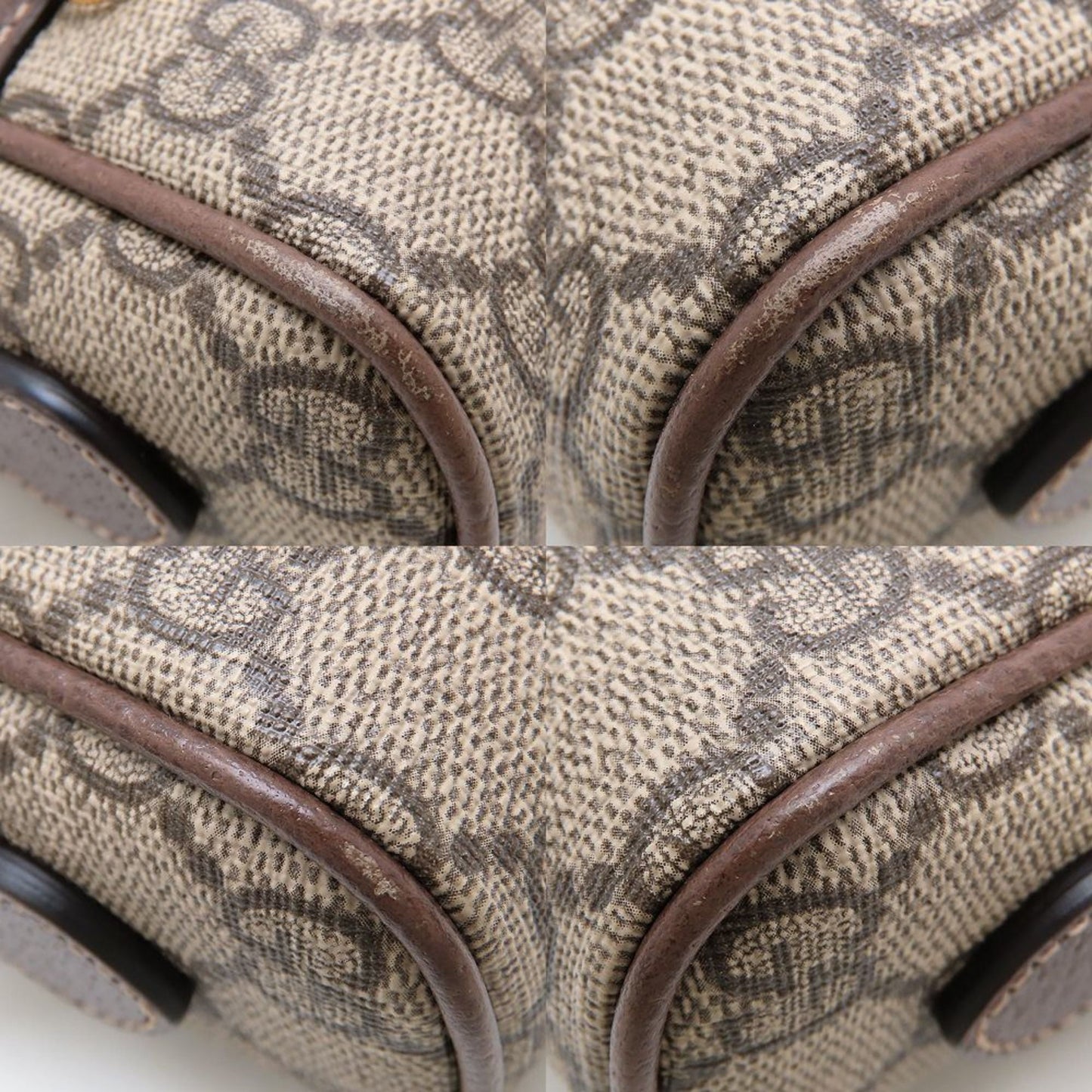 Gucci Beige Gg Supreme Leather Shoulder Bag