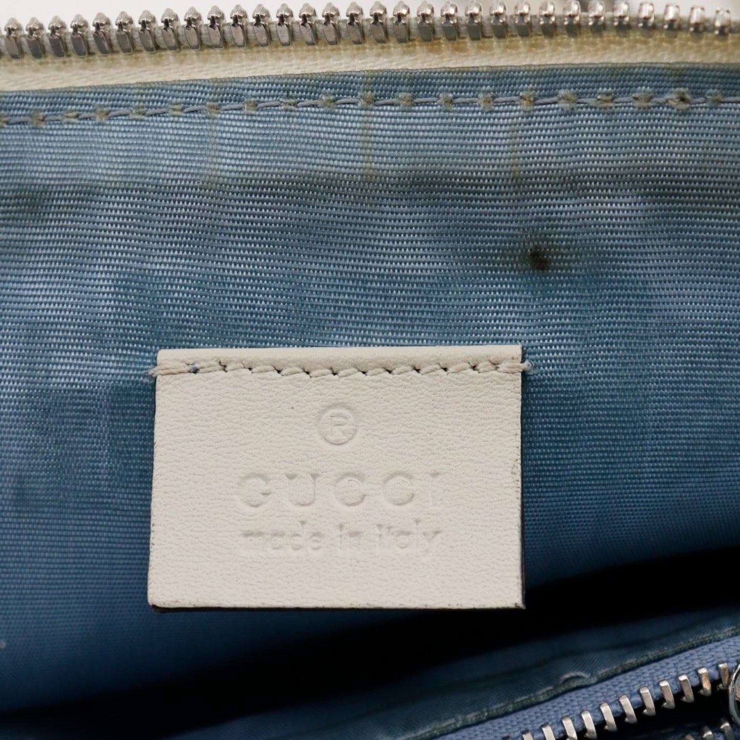 Gucci White Leather Shoulder Bag