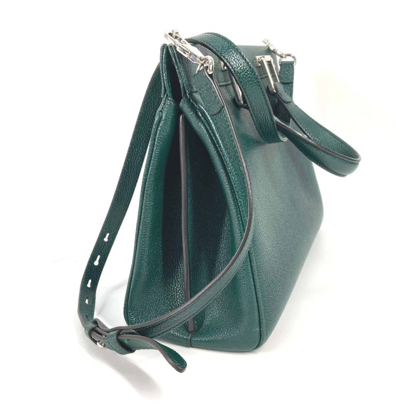 Gucci Green Leather Handbag Shoulder Bag