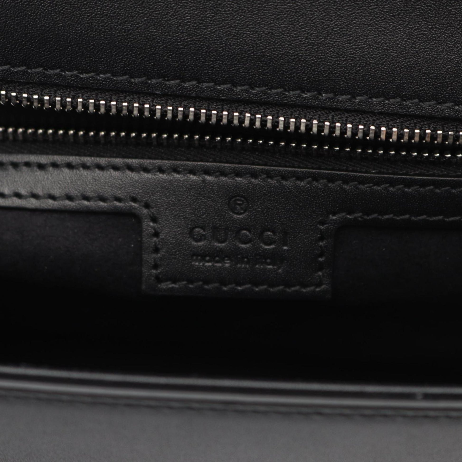Gucci Black Leather Shoulder Bag