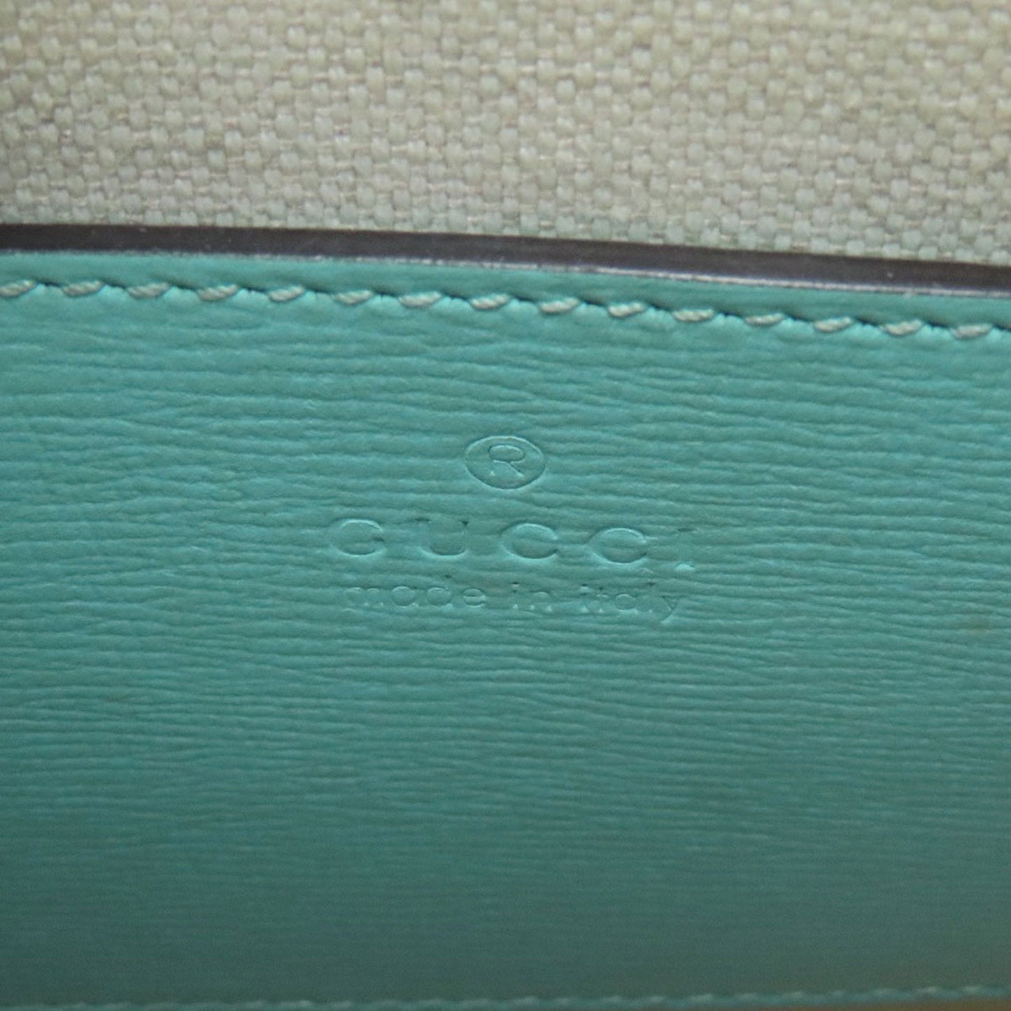 Gucci Brown Light Blue Pvc Handbag